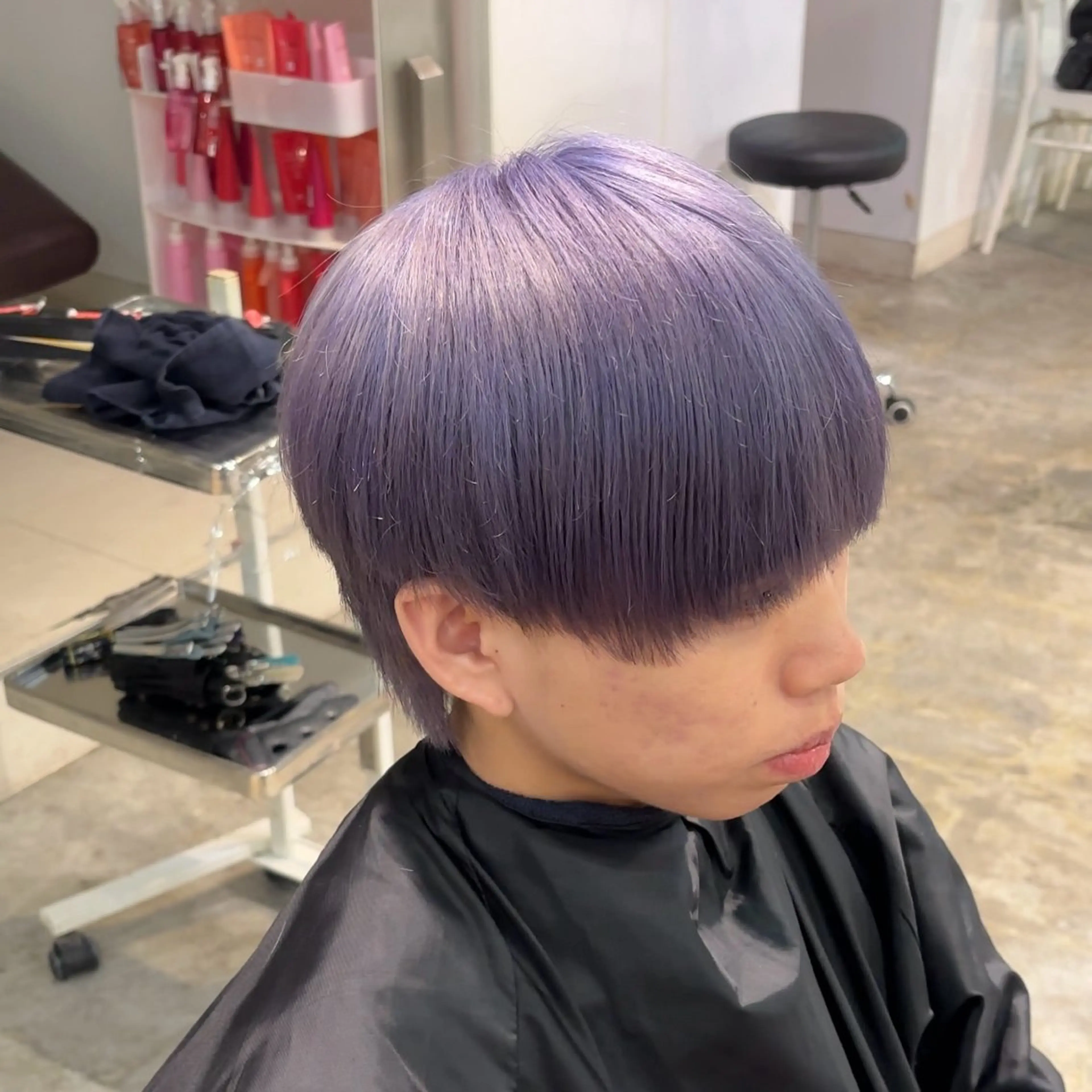 【メンズ限定】メンズカット+ケアブリーチ1回(ブリーチリタッチ)+カラーの写真