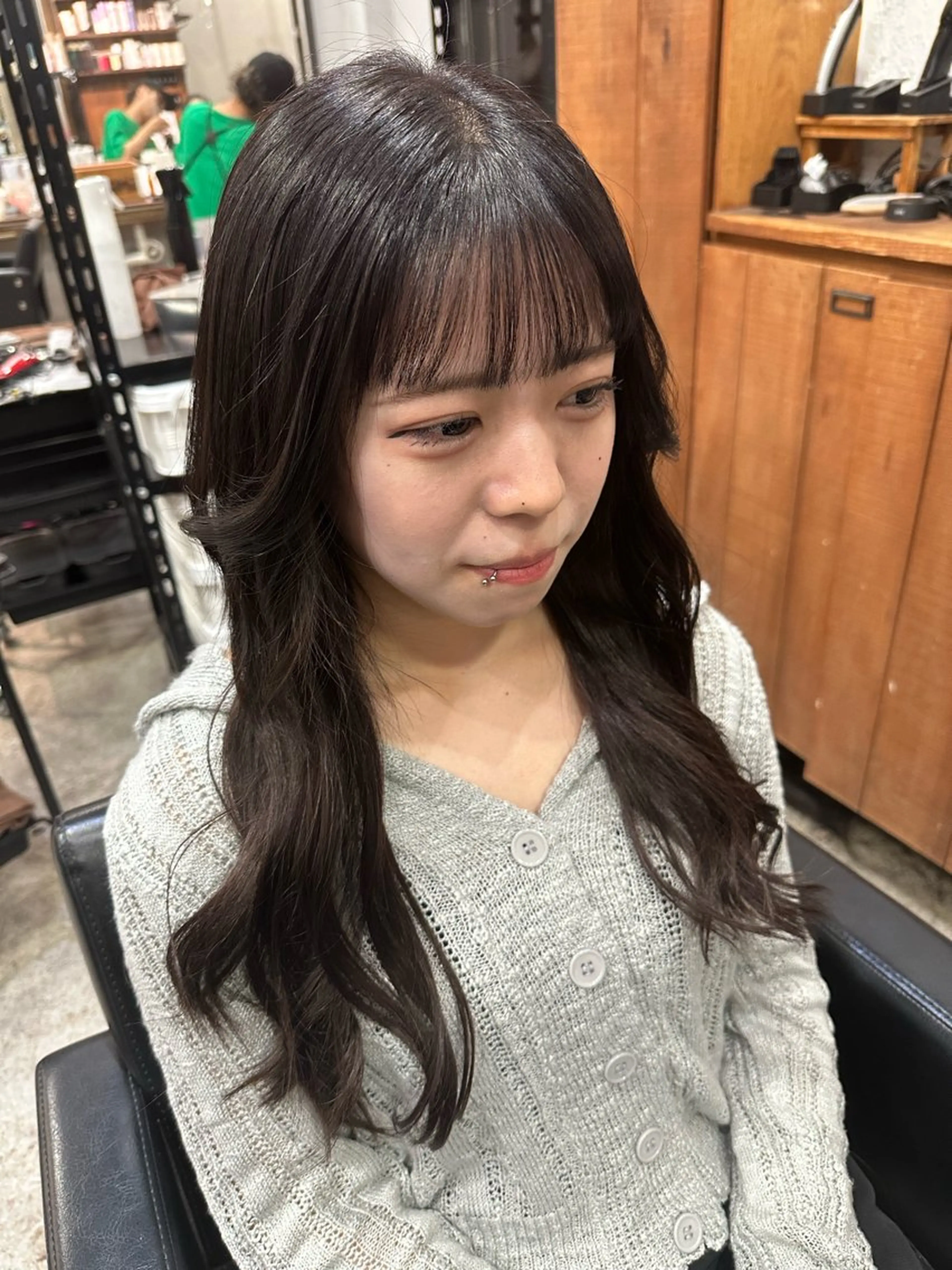 ロング 大内 志穂のヘアスタイル