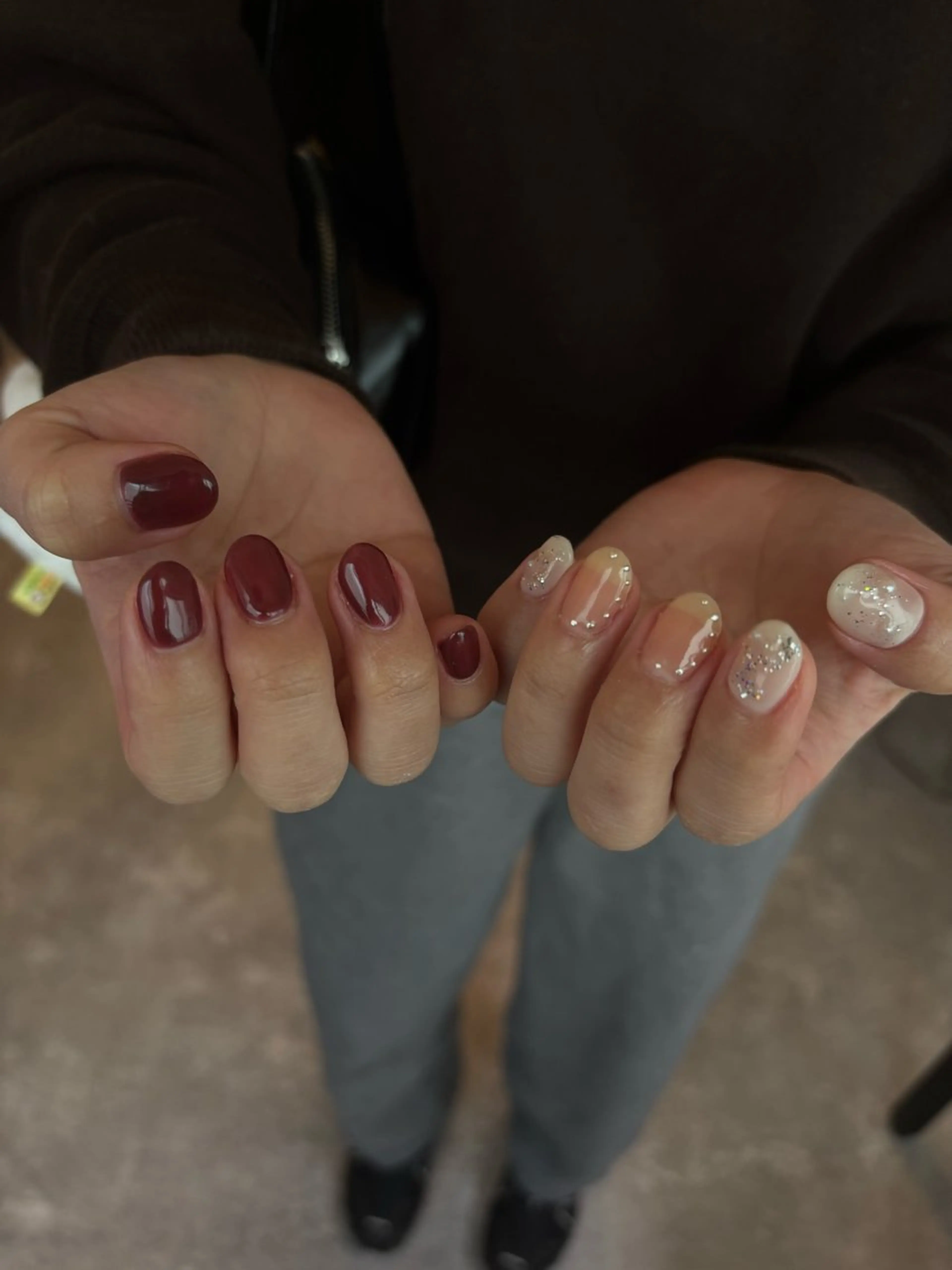 ネイル ニュアンスネイル シンプルネイル ハンドネイル 【新宿三丁目】 もえNoël🎨🤍のネイルデザイン