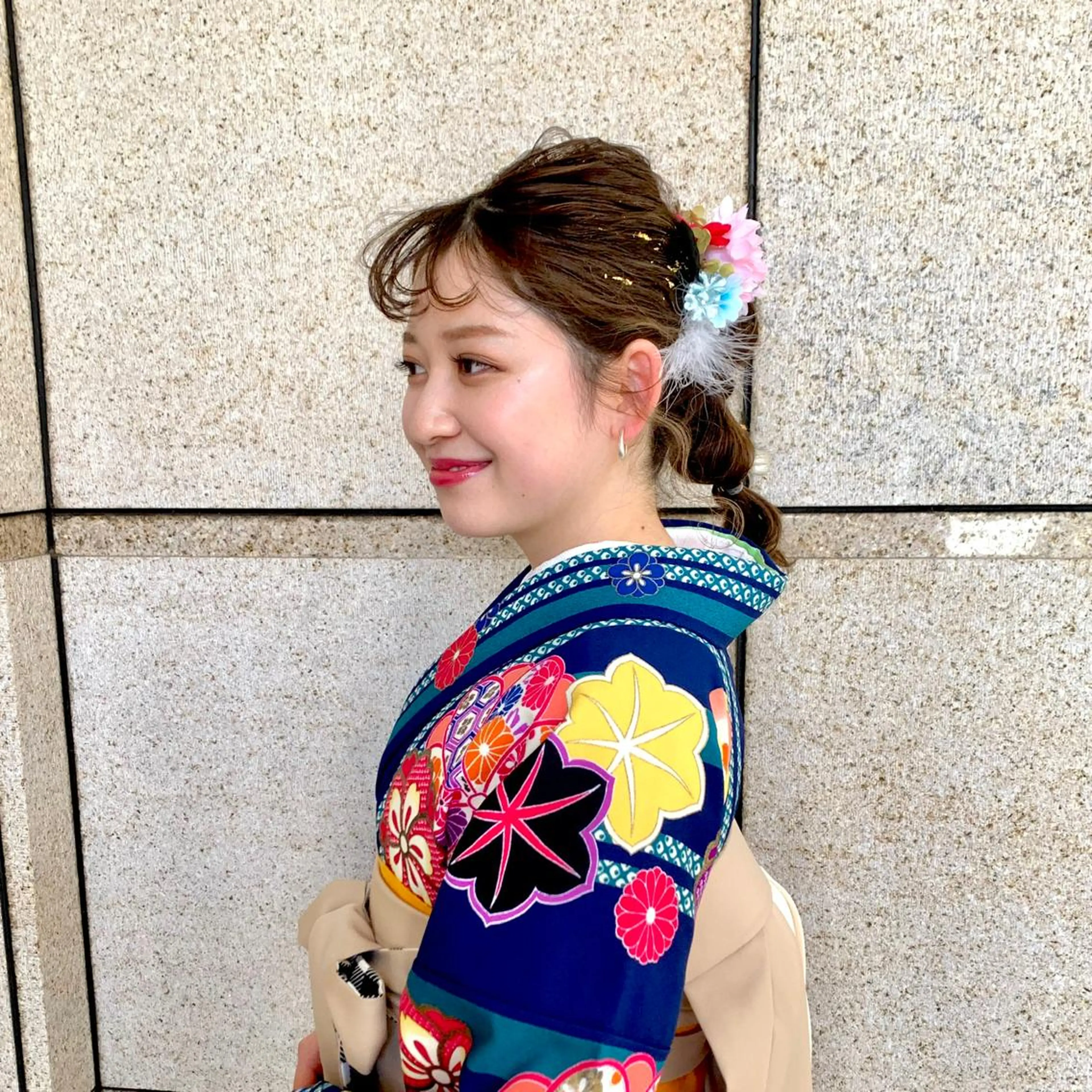 セミロング ヘアセット まろやかカラー🤎 みなとまほのヘアスタイル