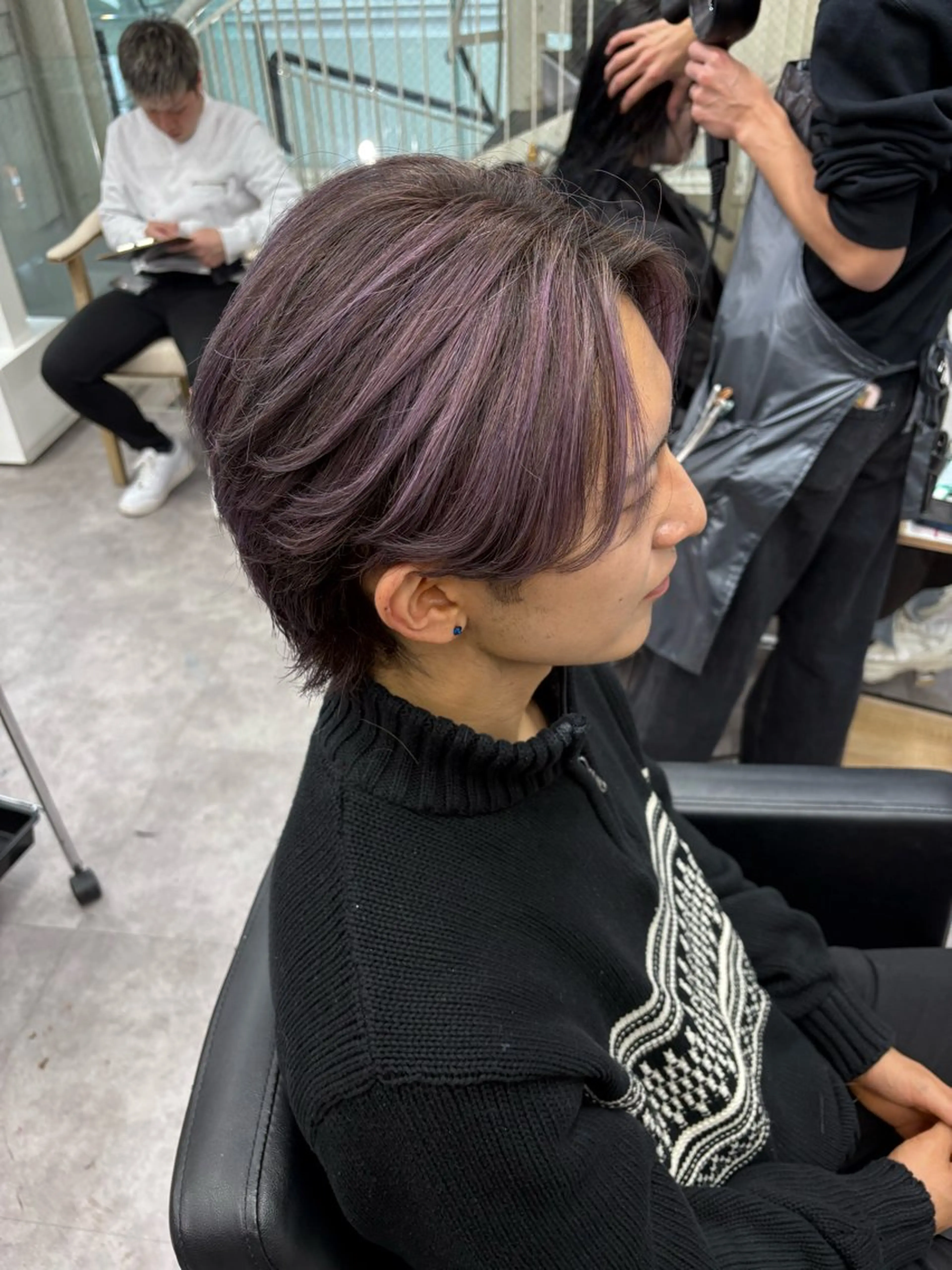 カラー メンズ カット ヘアカラー 笹江 瑞穂のヘアスタイル