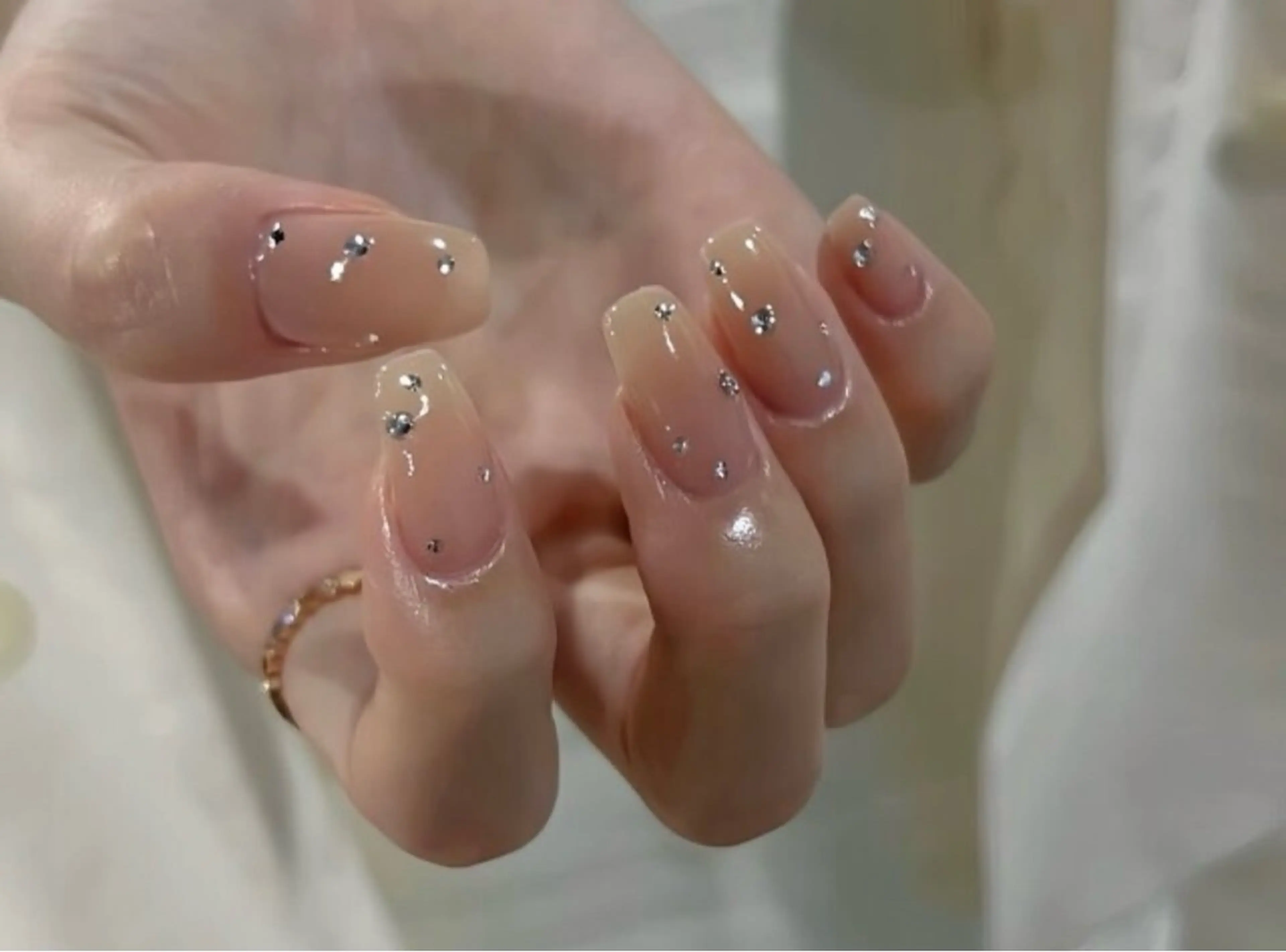 ネイル ラメ(グリッター) ラメグラデーション ワンカラーネイル ストーンネイル NA.YUKI所属・さイ どうのネイルデザイン