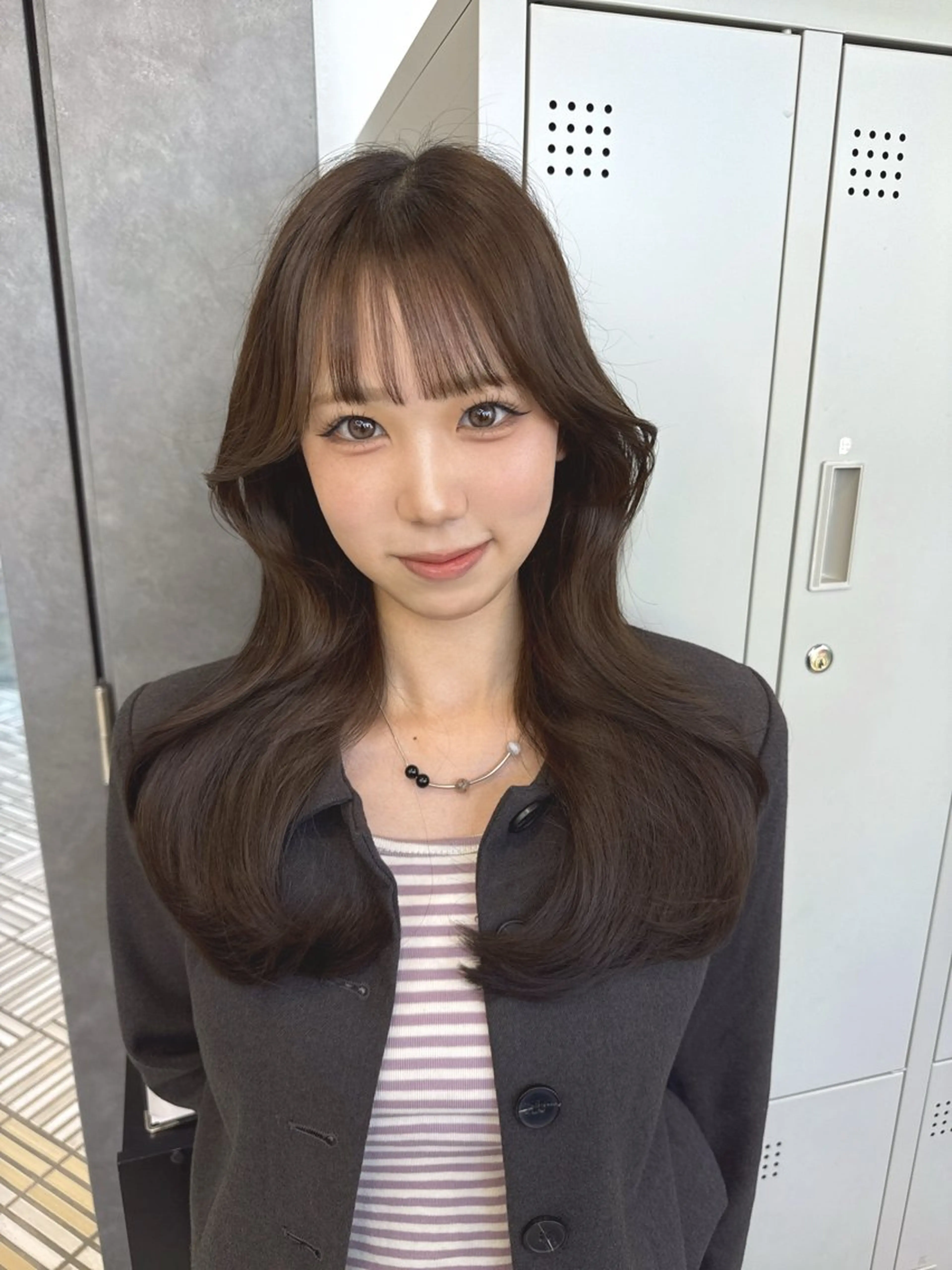 ロング カラー ヘアアレンジ トリートメント ヘッドスパ ヘアセット 韓国ヘア🖤/透明感 shihoのヘアスタイル