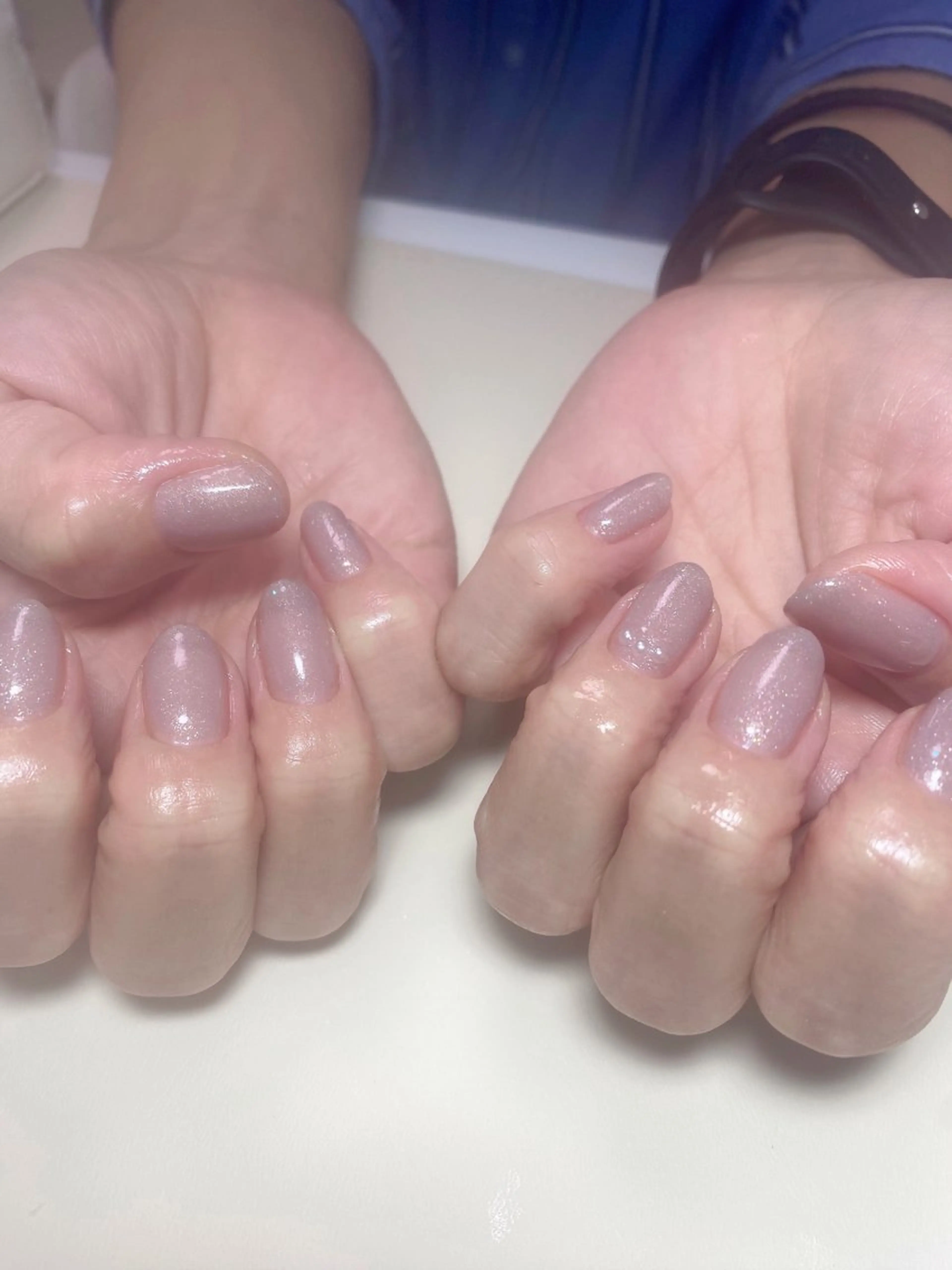 ネイル ラメ(グリッター) ワンカラーネイル ハンドネイル Nail Salon K 🧸美爪育成のネイルデザイン