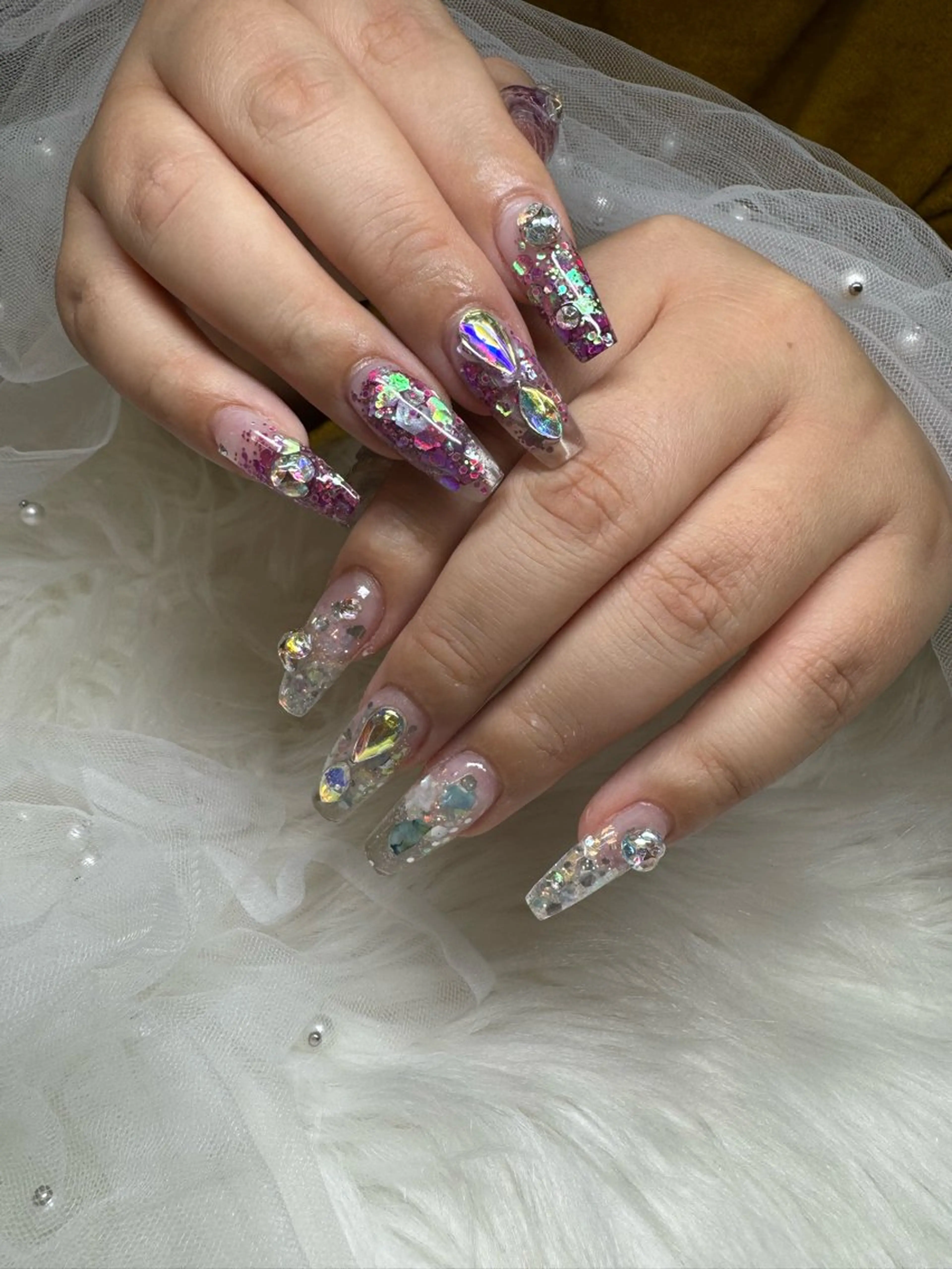 ネイル ハンドネイル Nail salon LUCAS,K 《ネイルサロンルーカス》千葉中央 スカルプ所属・LUCAS 千葉 AOI💅🏾💕のネイルデザイン