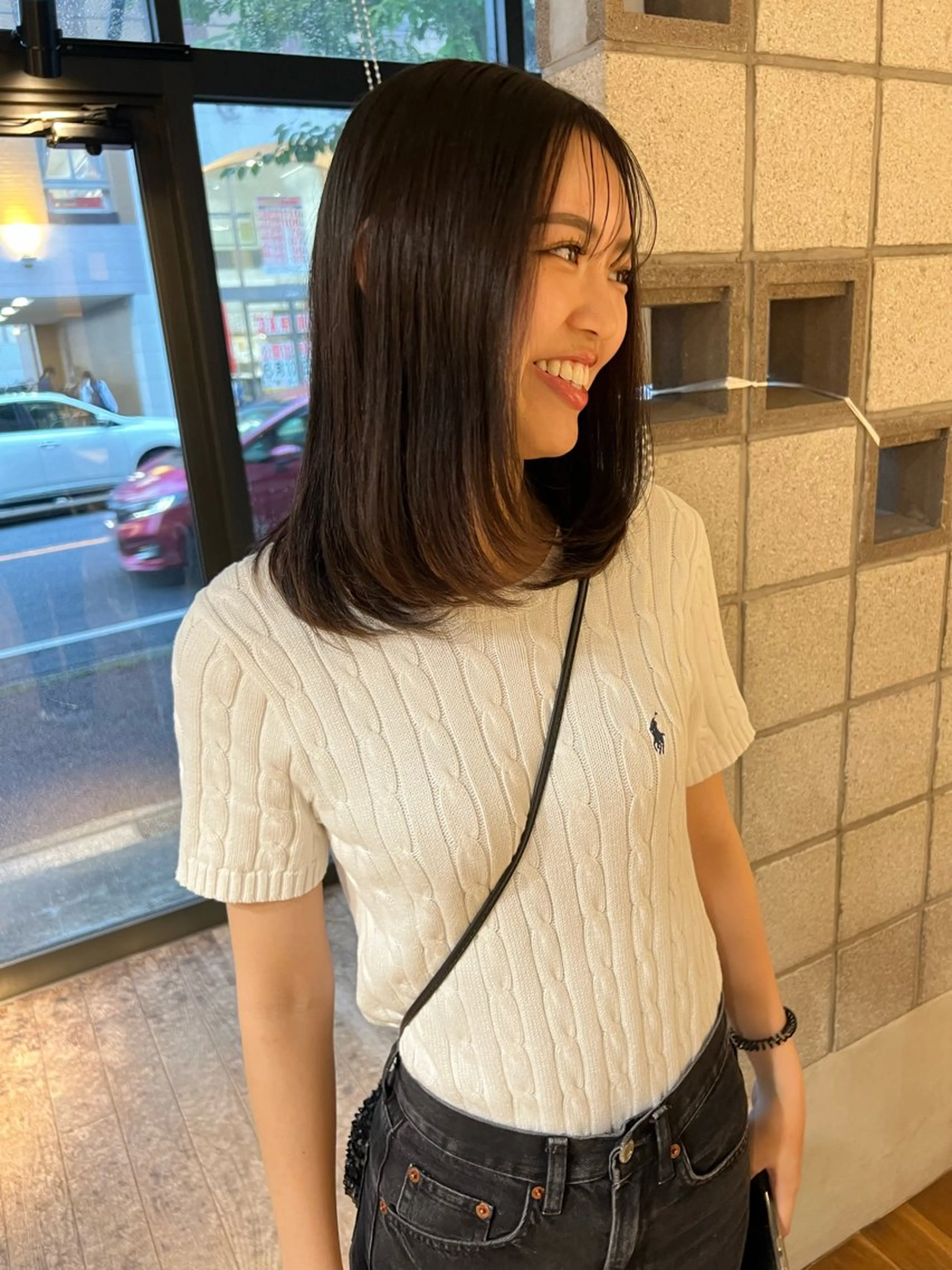 ミディアム カット ヘアカラー トリートメント 松本  夏海のヘアスタイル