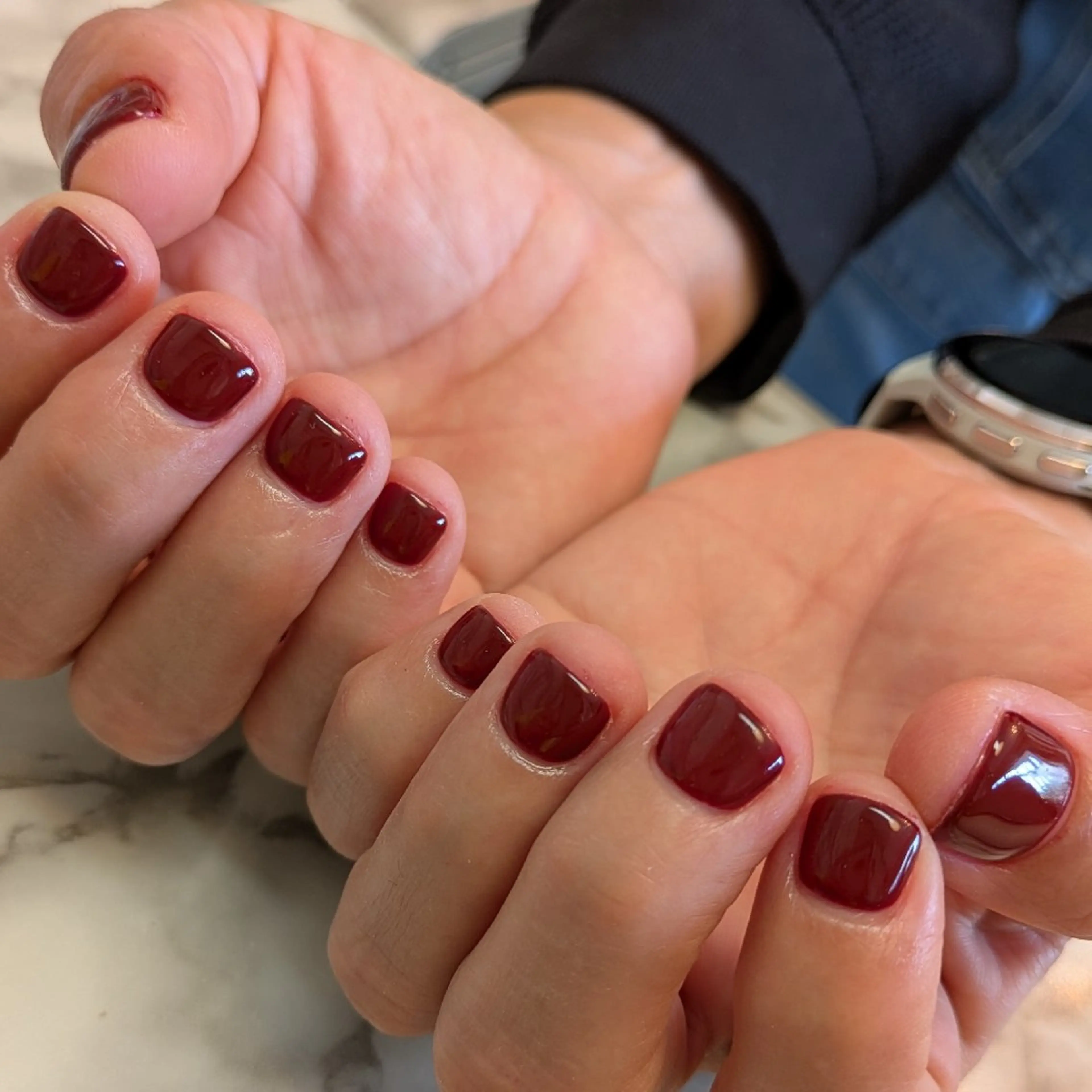 ネイル ワンカラーネイル ジェヌインネイル 河内のネイルデザイン