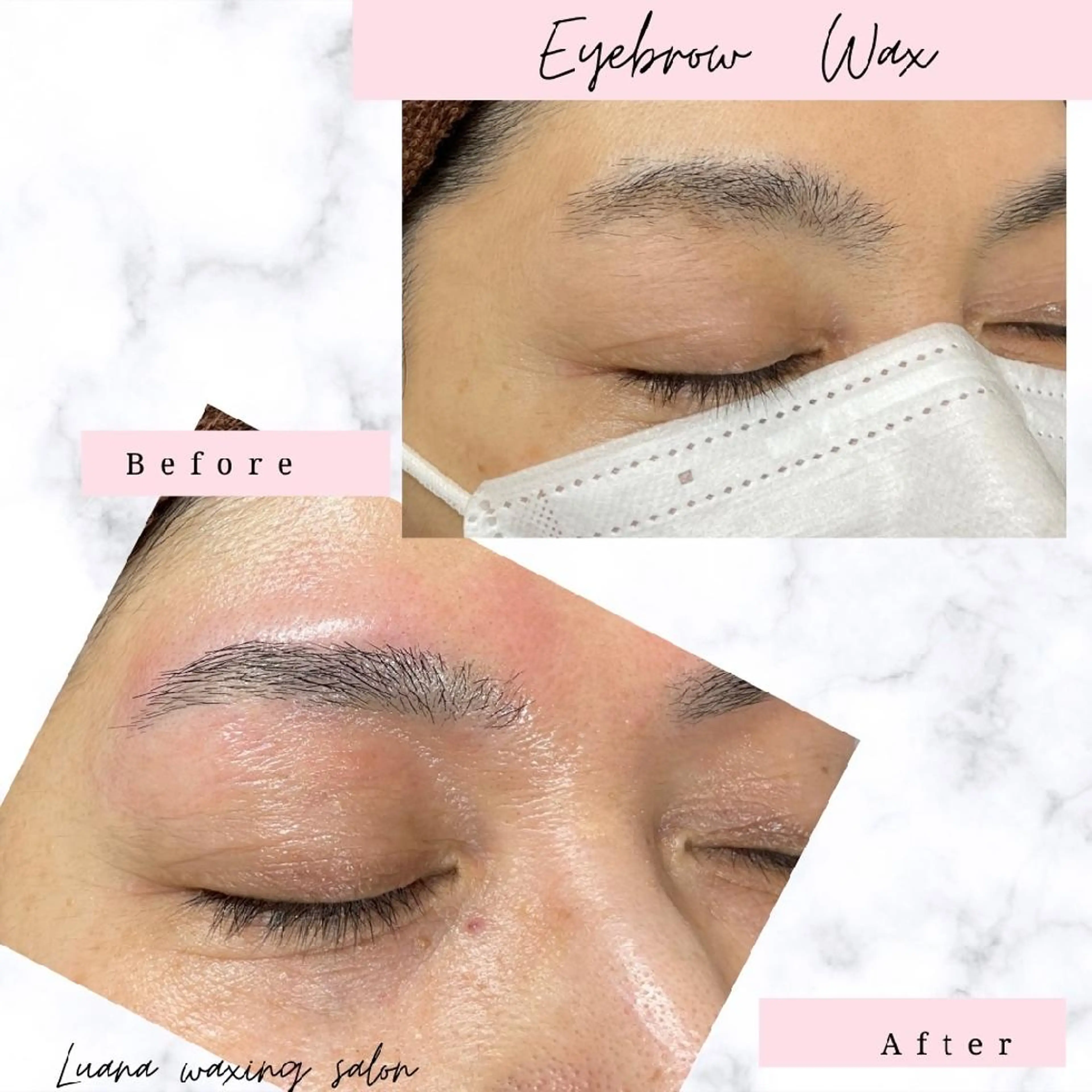 アイブロウ 眉毛ワックス脱毛 Luana waxing salon所属・Luana wax 🐚根本のエステ・リラクイメージ