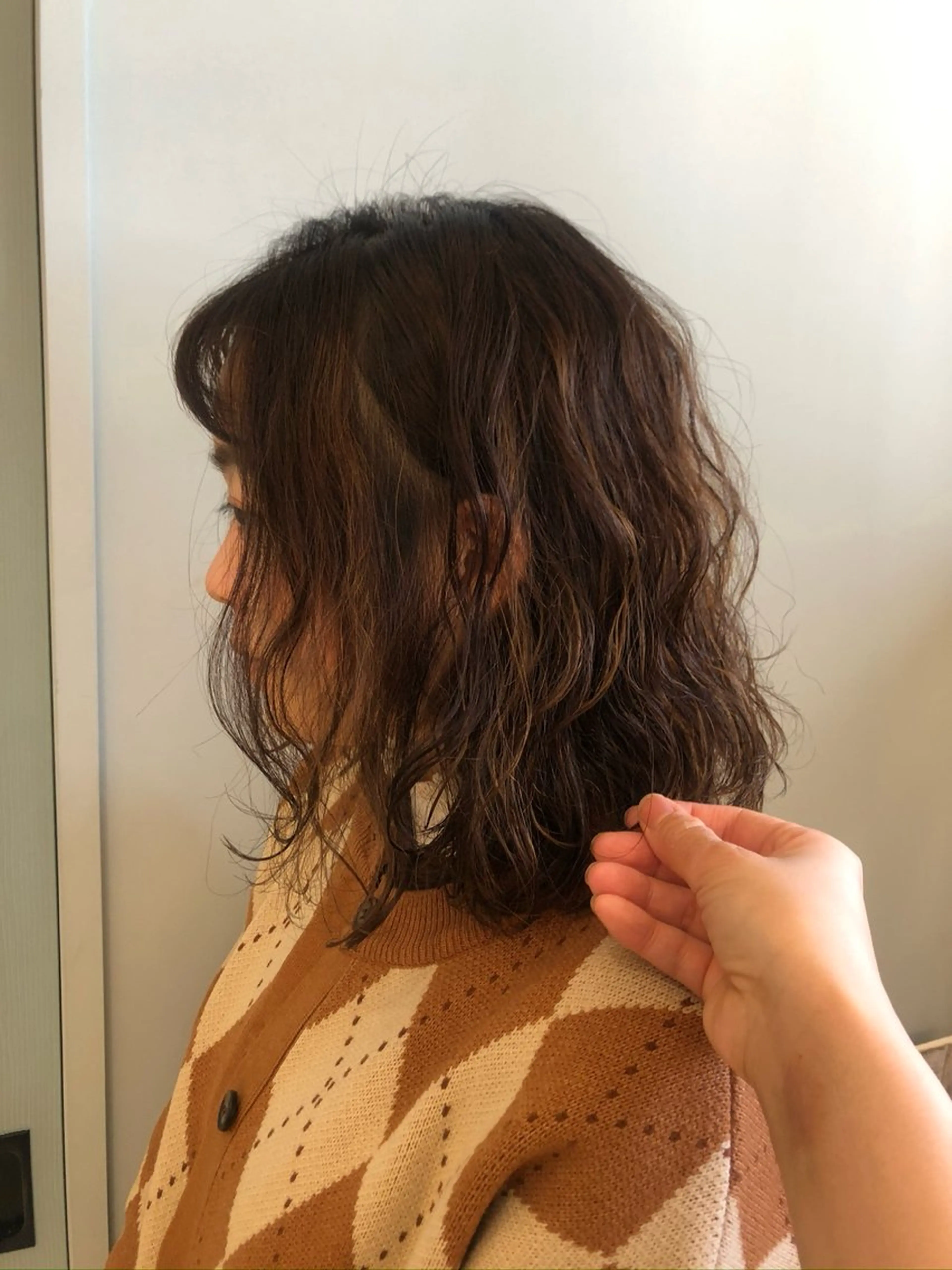 セミロング パーマ セミロングパーマ TELA HAIR南流山店所属・TELA HAIR Annaのヘアスタイル