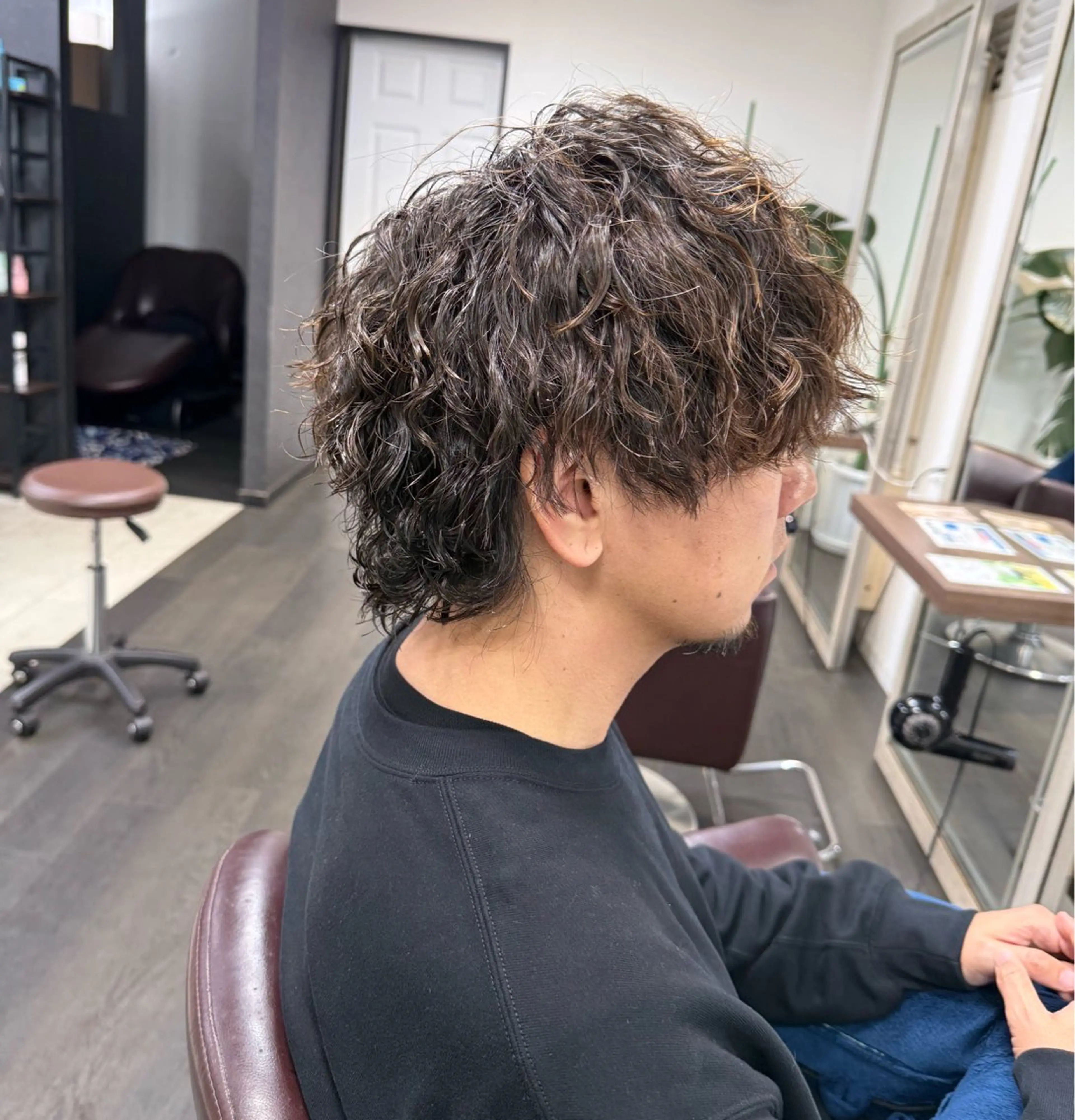 ショート パーマ メンズ カット パーマ 湘南メンズパーマ / タカシマダイスケのヘアスタイル