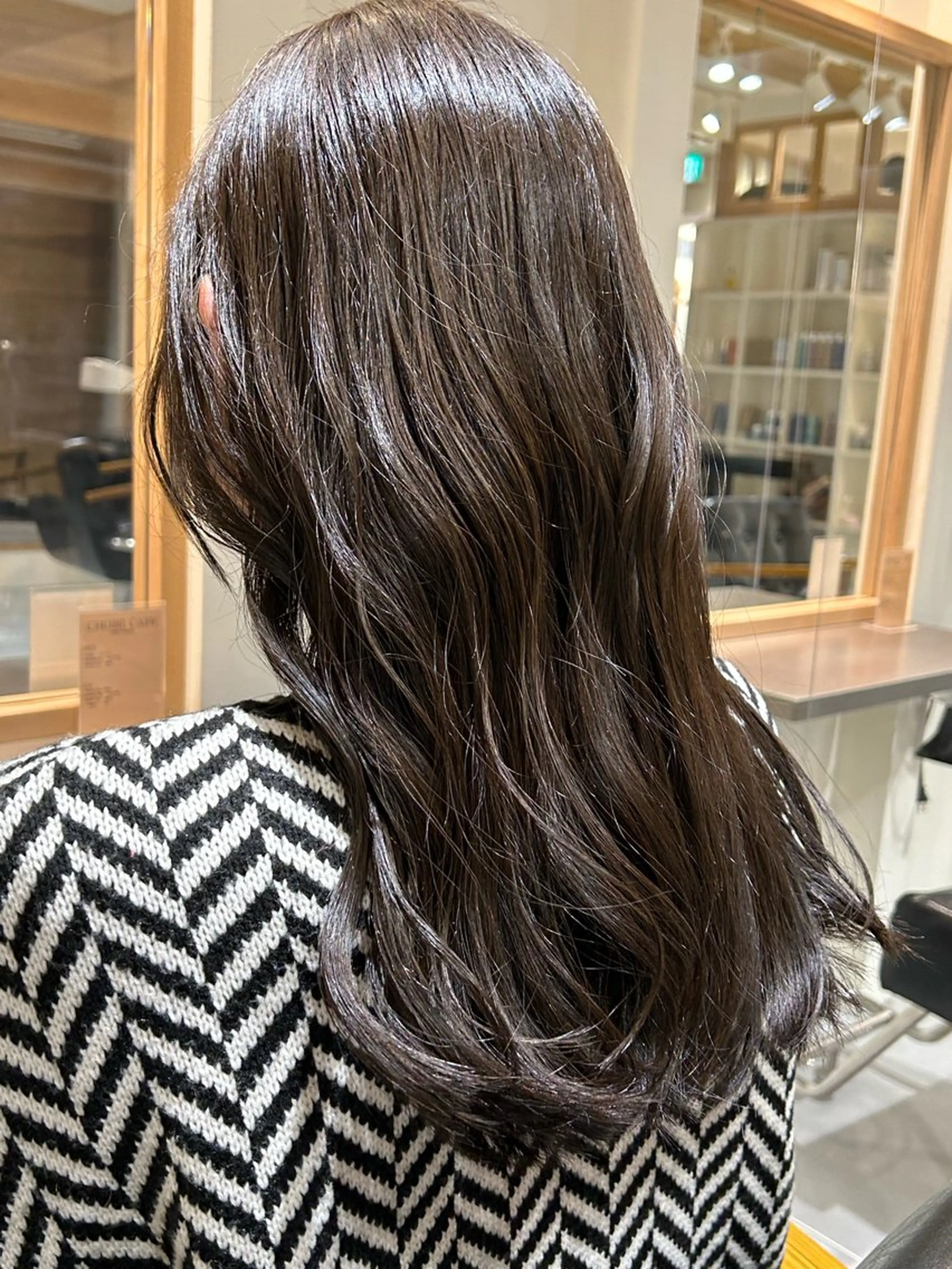 ロング カラー ヘアカラー トリートメント レイヤー/グレージュ 赤み消し/コウスケのヘアスタイル