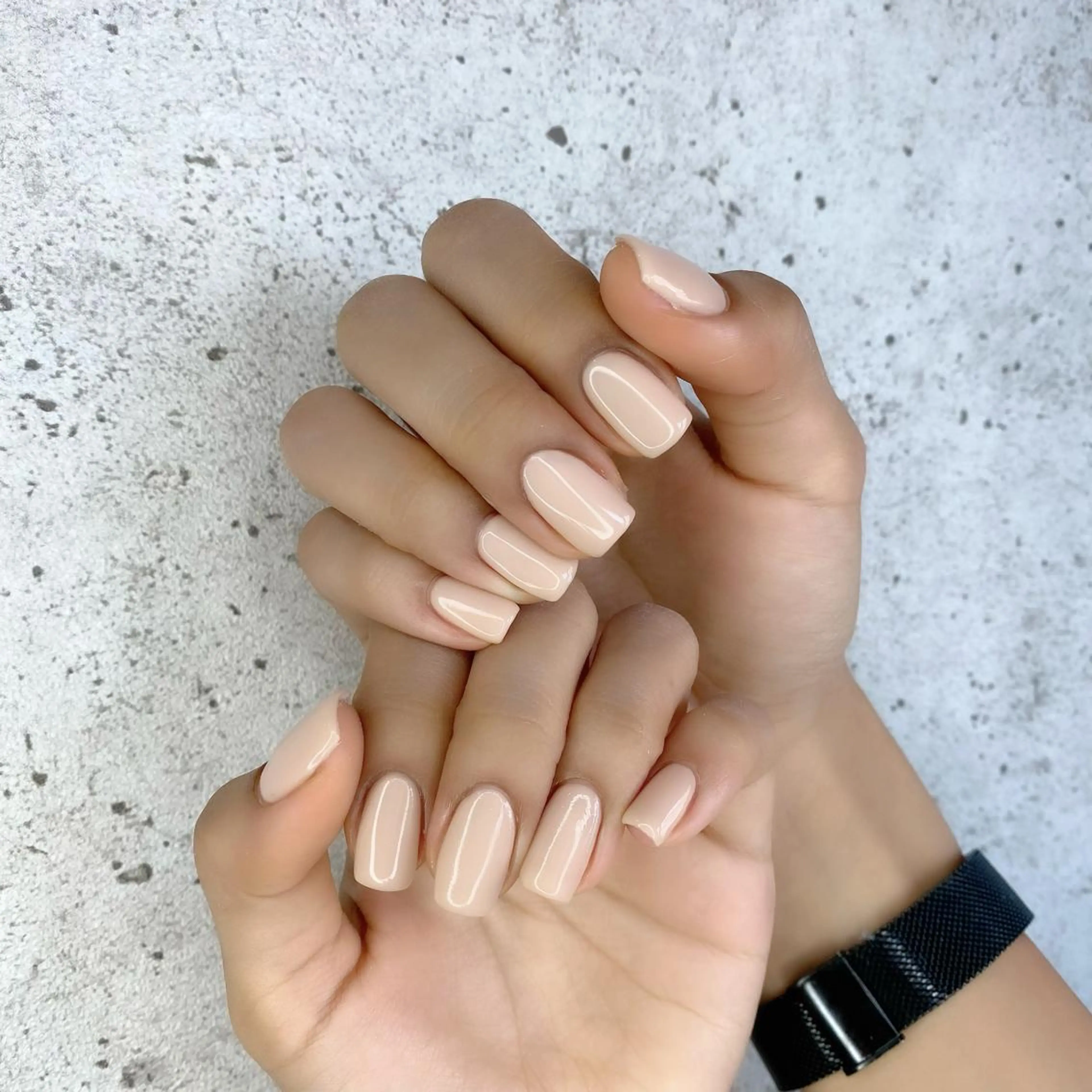 セミロング カラー パーマ ヘアアレンジ メンズ キッズ ネイル マツエク・マツパ ベージュカラー ジェルネイル オフィスネイル ワンカラーネイル シンプルネイル Salon Ｋのネイルデザイン