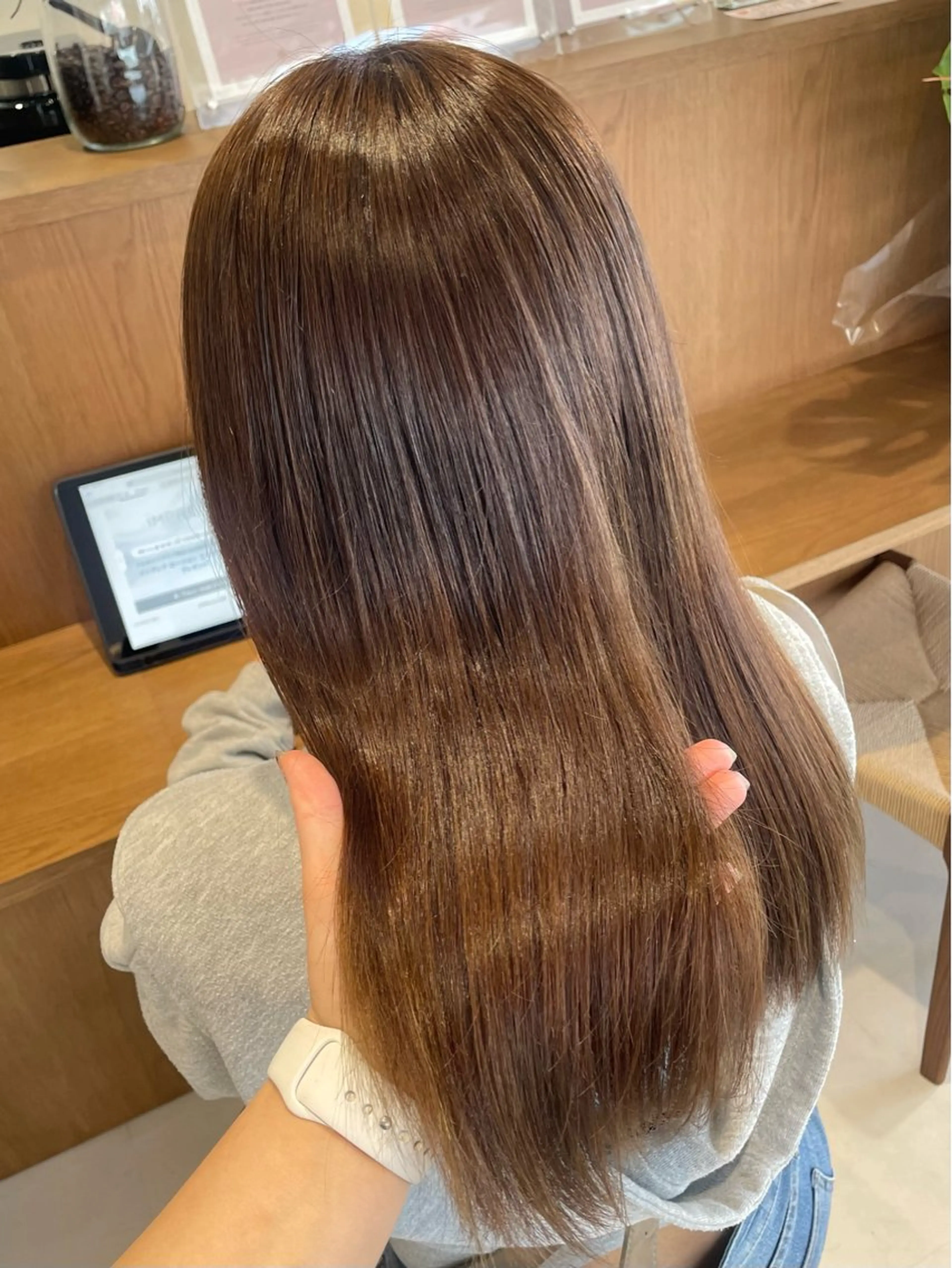 ロング カラー ベージュカラー シアーベージュ ヘアカラー ボブ/インナーカラー /眉毛/Miyuのヘアスタイル