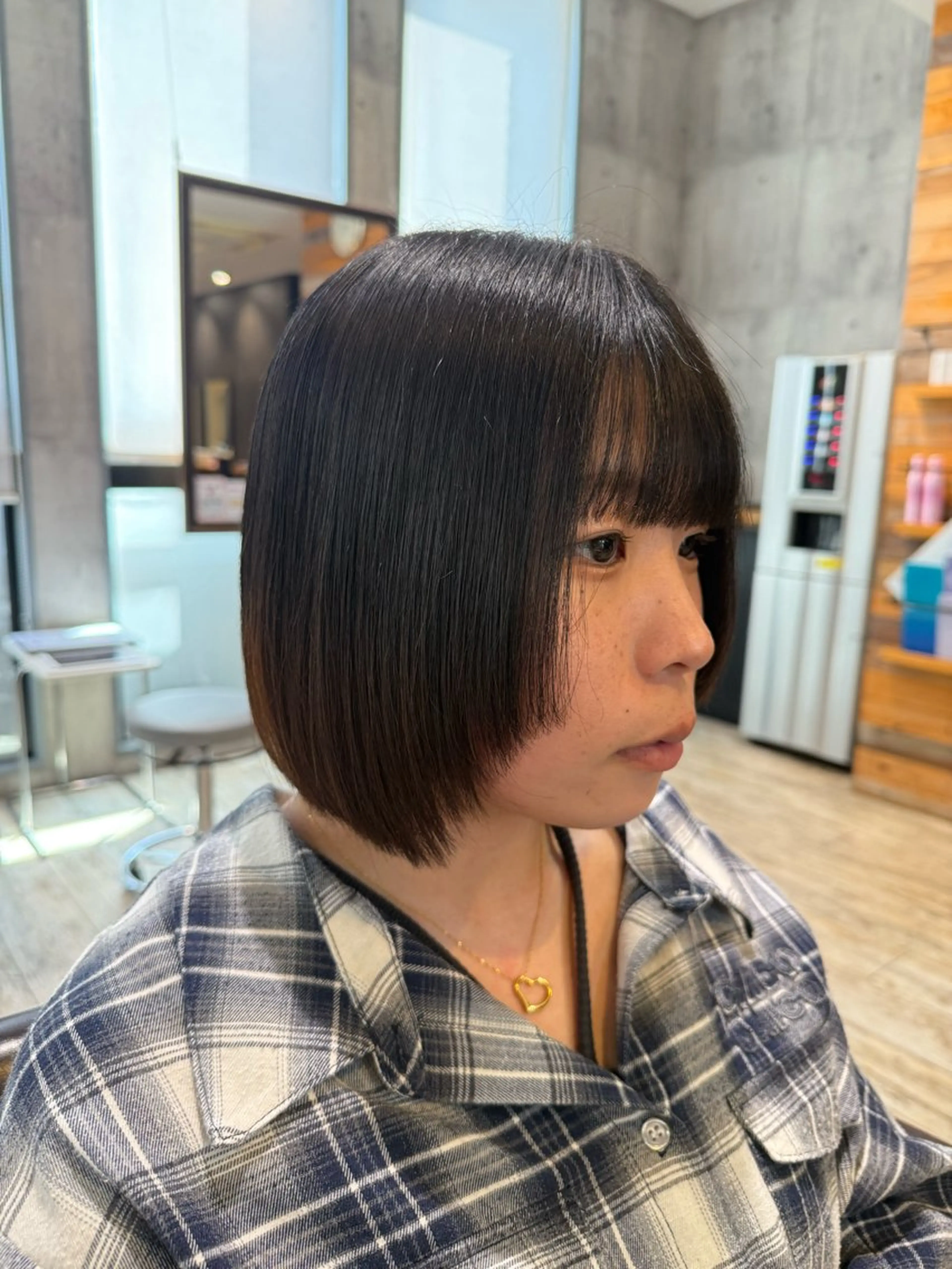 似合わせカット + 髪質改善ストレートパーマの写真