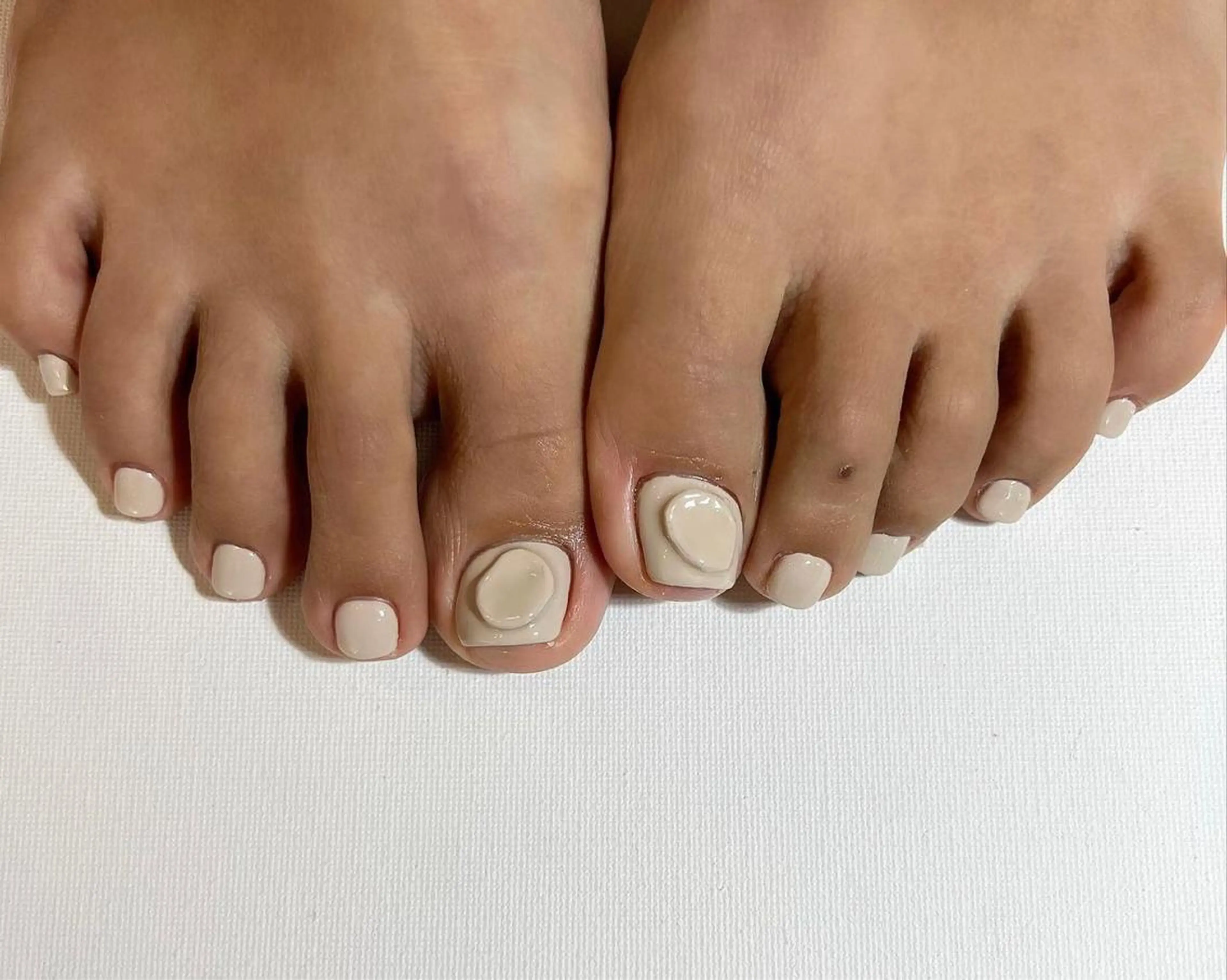 ネイル シンプルネイル Ri.nail オクマトモカのネイルデザイン