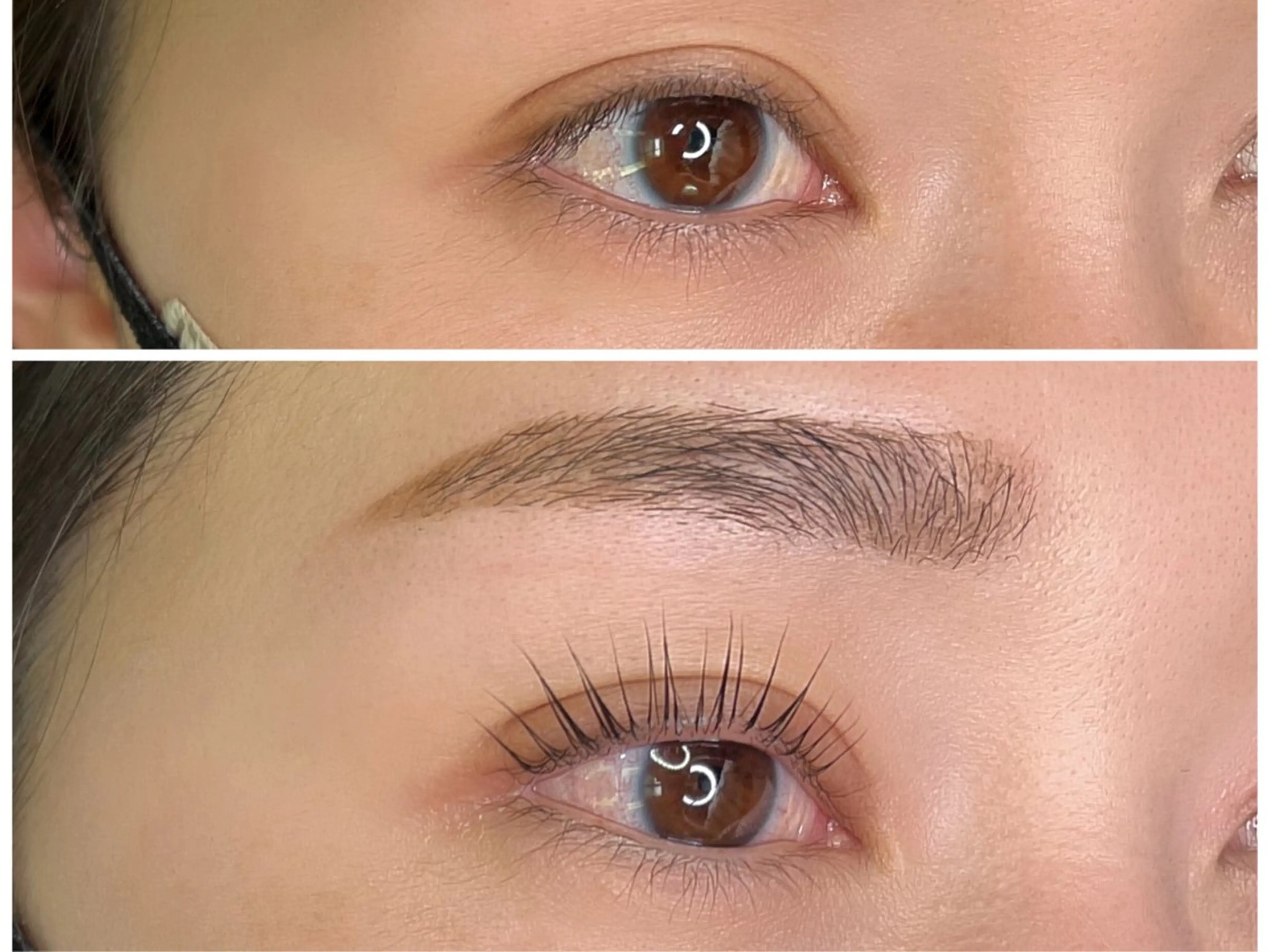 ラッシュリフト+アイブロウワックススタイリングお得なセットメニューの写真