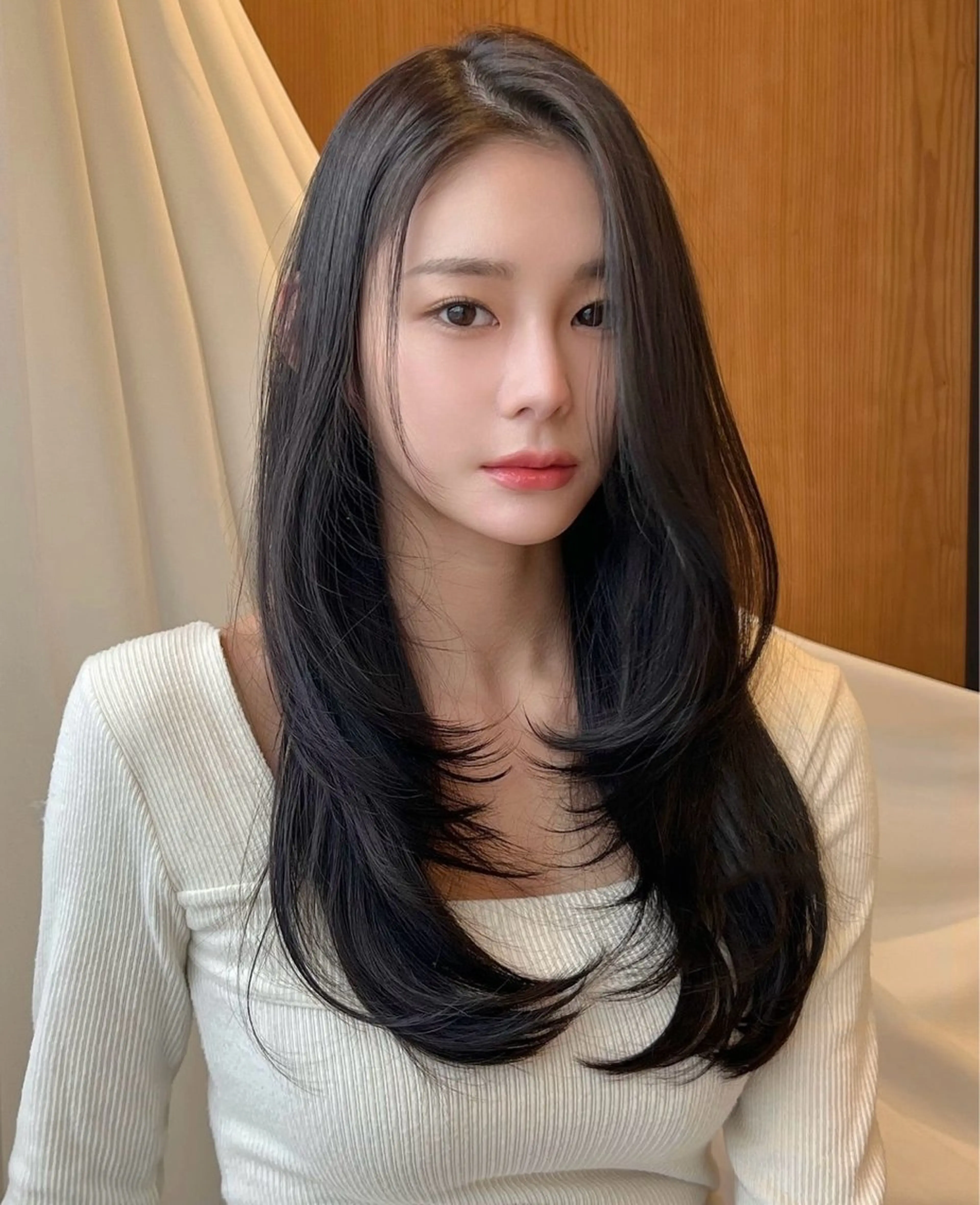 ロング カラー 透明感カラー イルミナカラー 韓国風ヘア レイヤーカット 似合わせカット トップスタイリスト こうすけのヘアスタイル