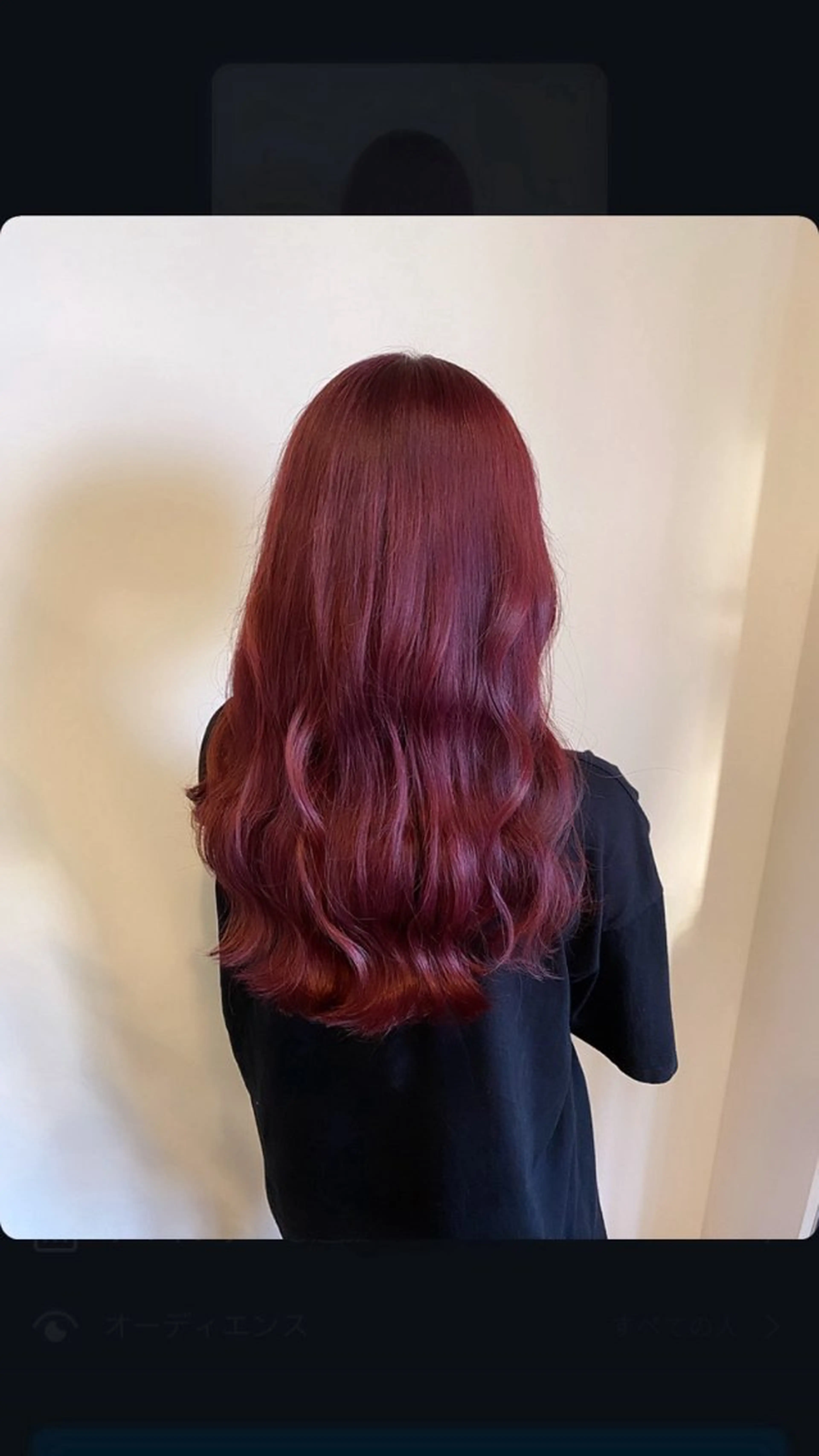 ロング カラー レッドカラー ヘアカラー Ludwig AIRIのヘアスタイル