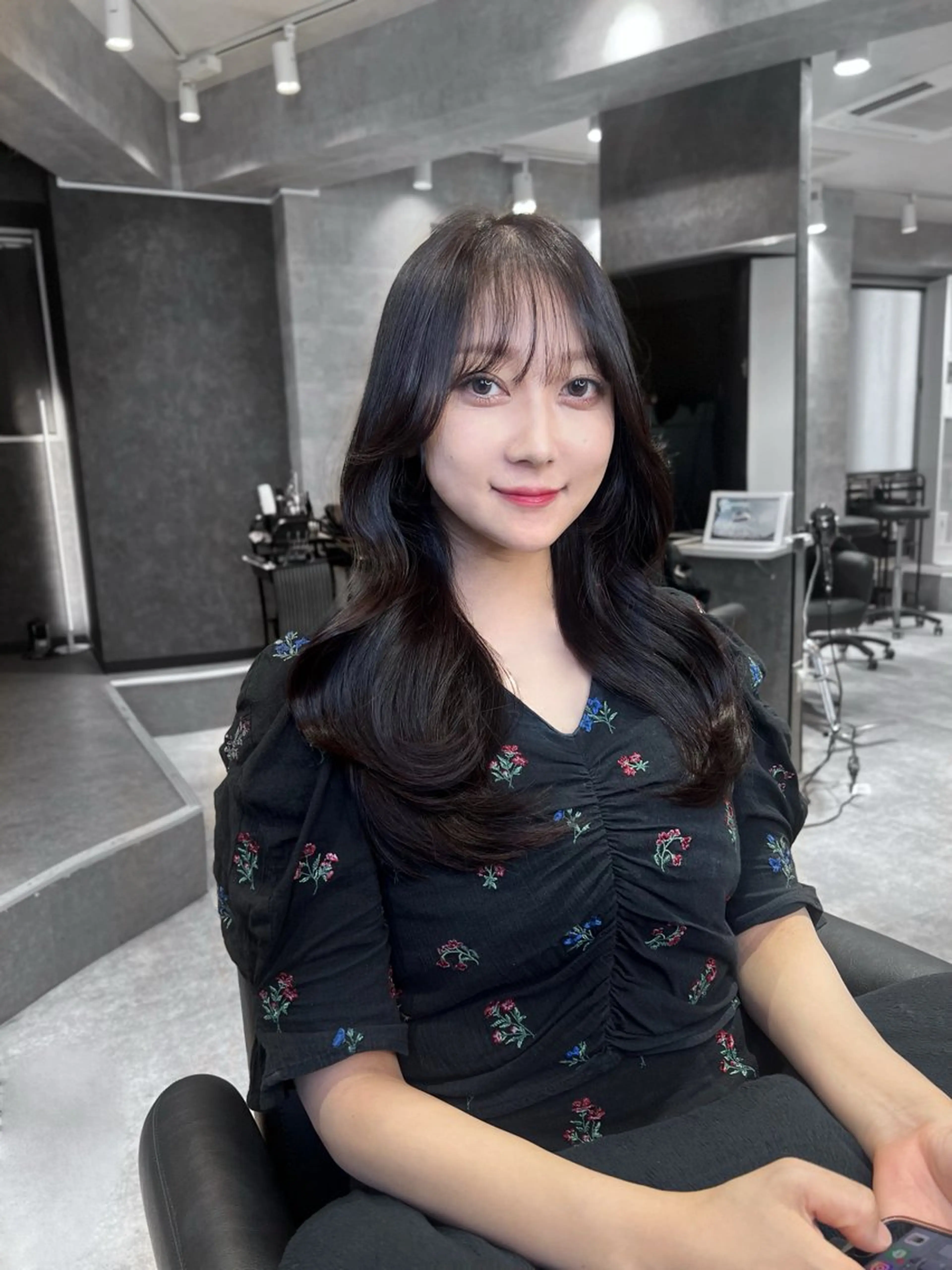 ロング ヘアアレンジ 韓国風ヘア レイヤーカット トリートメント ワンホンレイヤー 🏅韓国ヘア/新宿/ レイヤー/KSukeのヘアスタイル