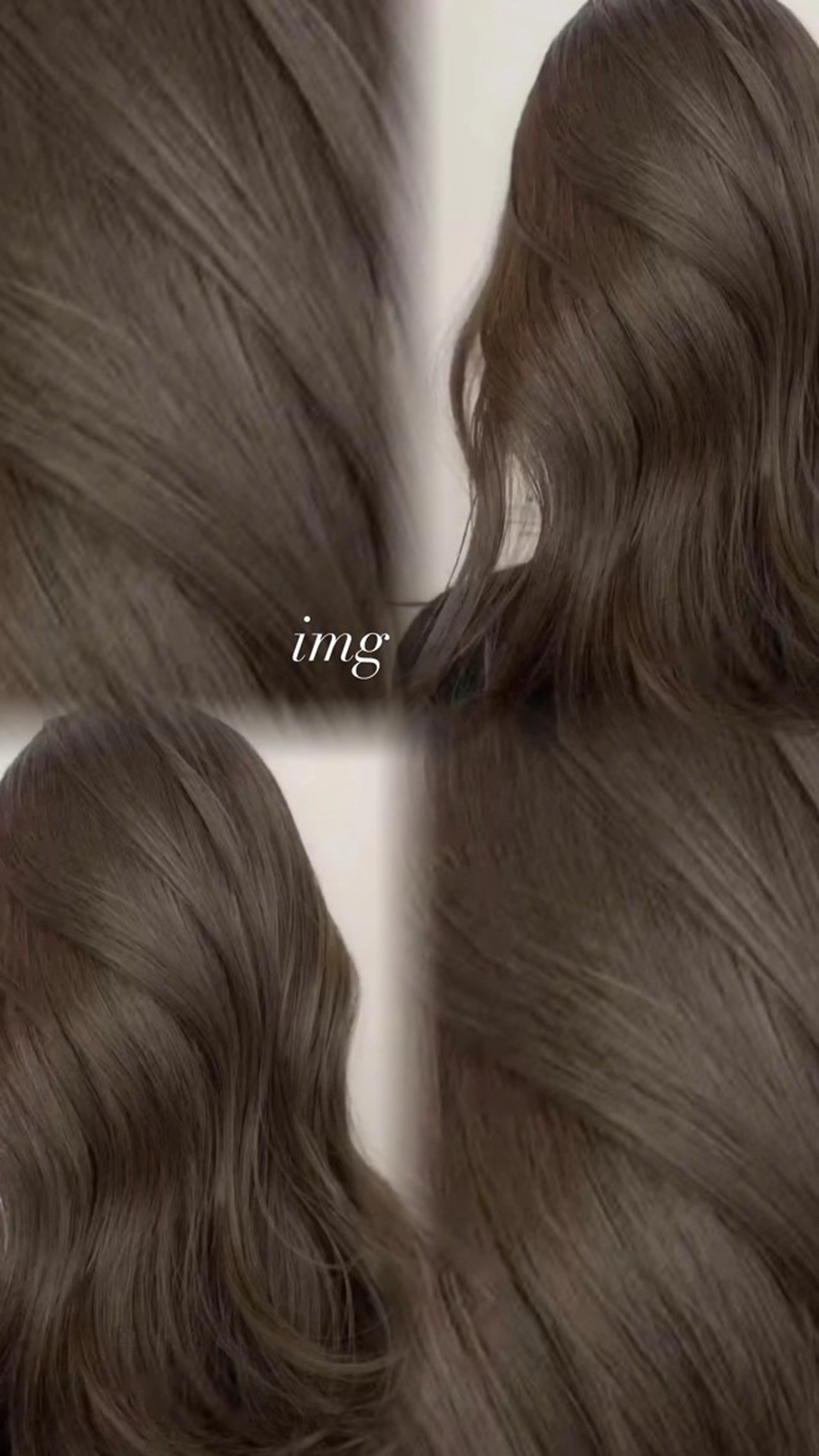 ロング ダブルカラーベージュ カラー/tuburaのヘアスタイル