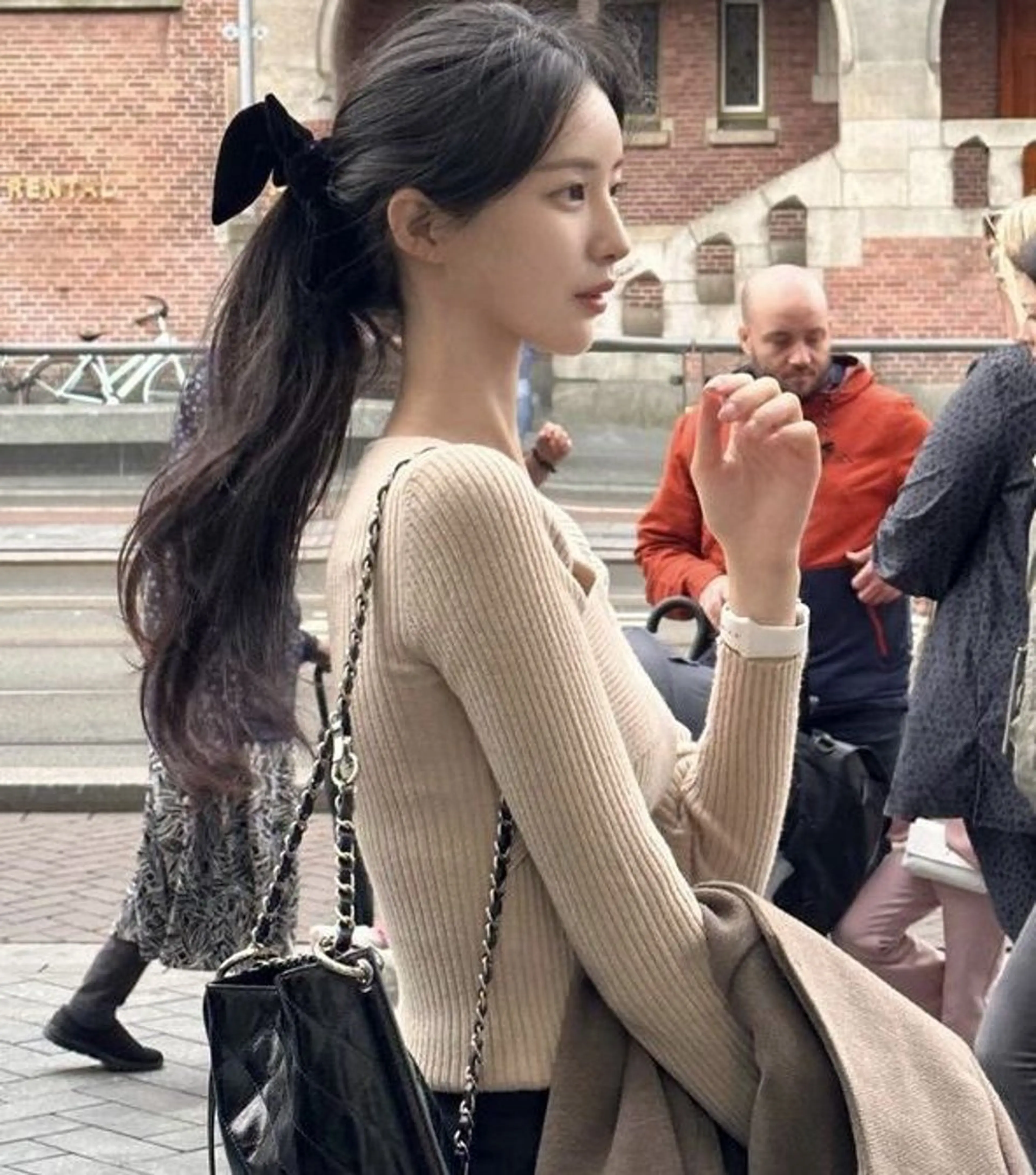 ロング カラー カット ヘアカラー トリートメント 莉乃/縮毛矯正/髪質 改善/艶カラーのヘアスタイル