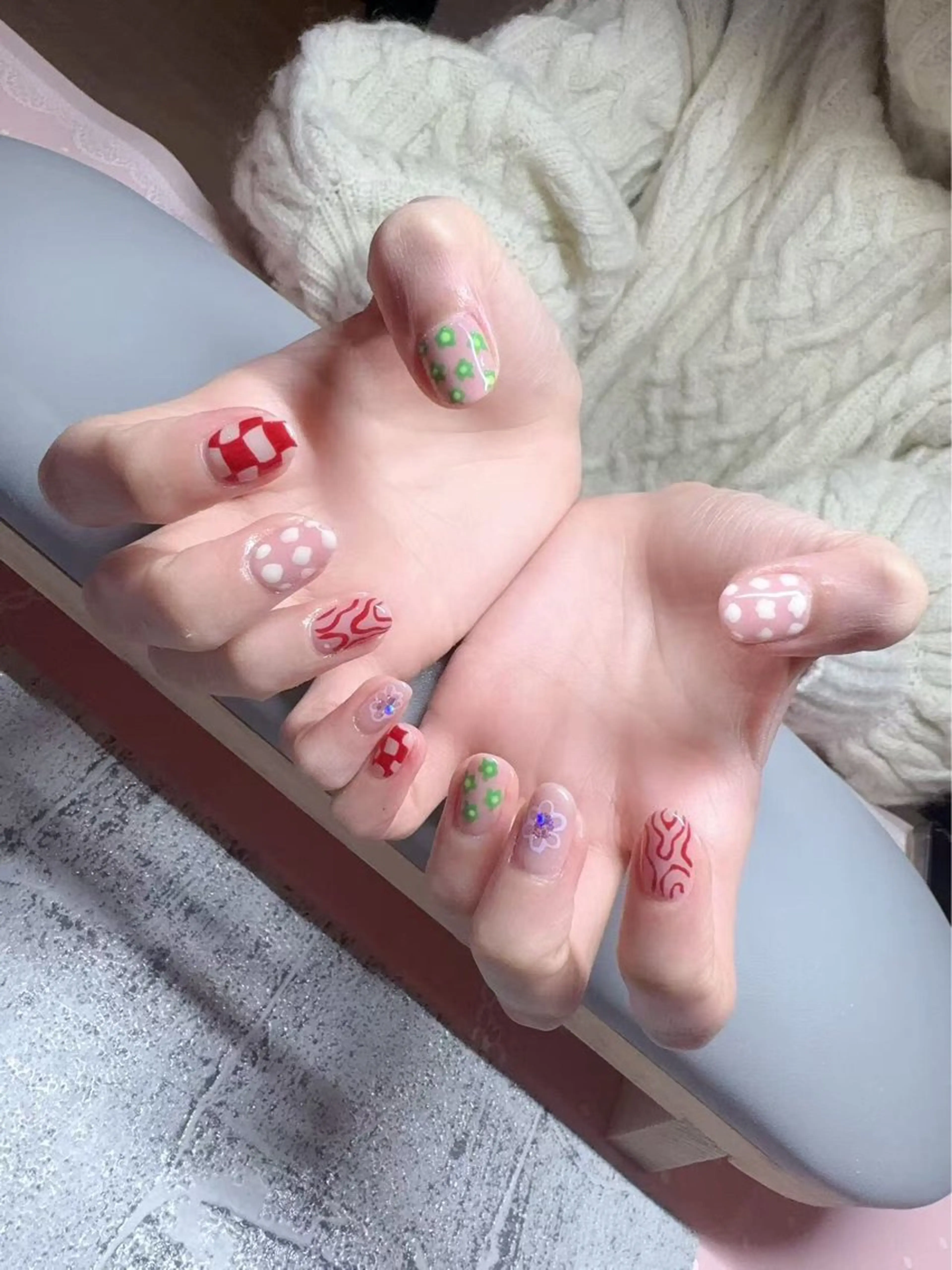ネイル 持ち込み バレンタイン ベラッコ所属・ネイルサロン ベラッコのネイルデザイン