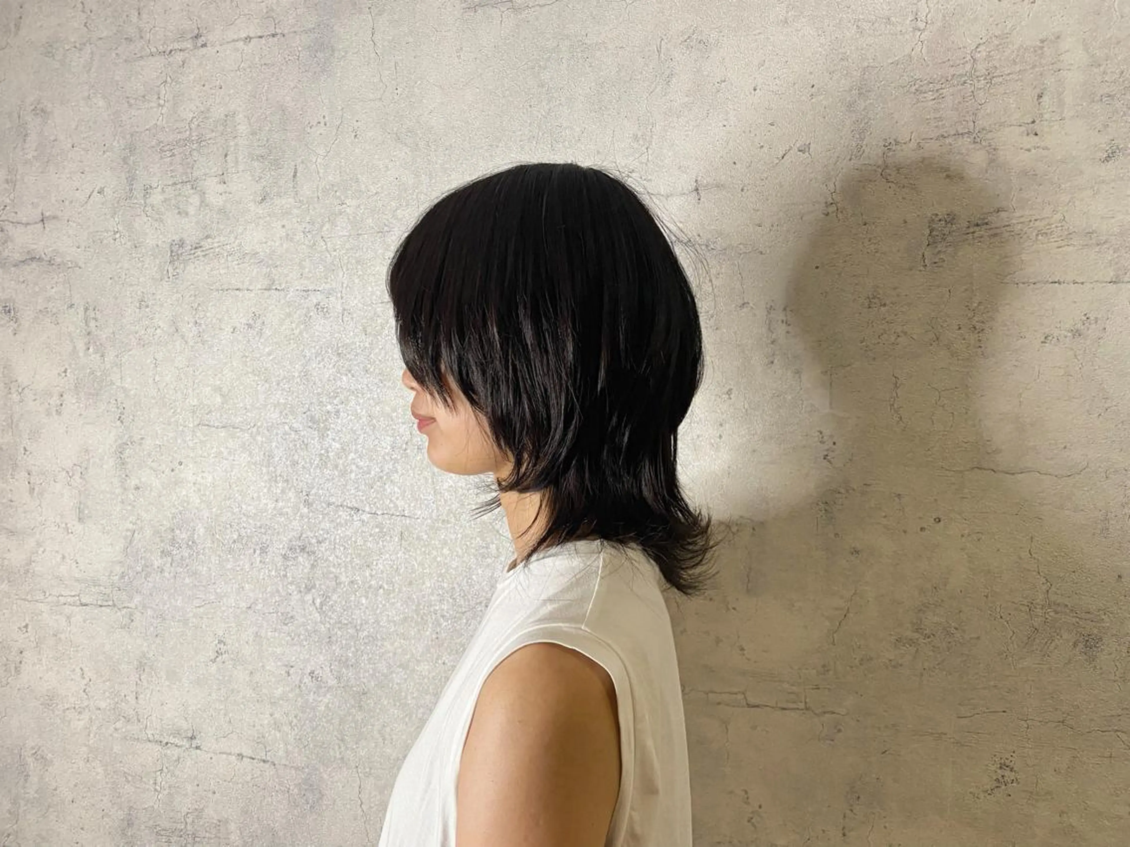 ミディアム ウルフカット vato マンツーマンサロンのヘアスタイル