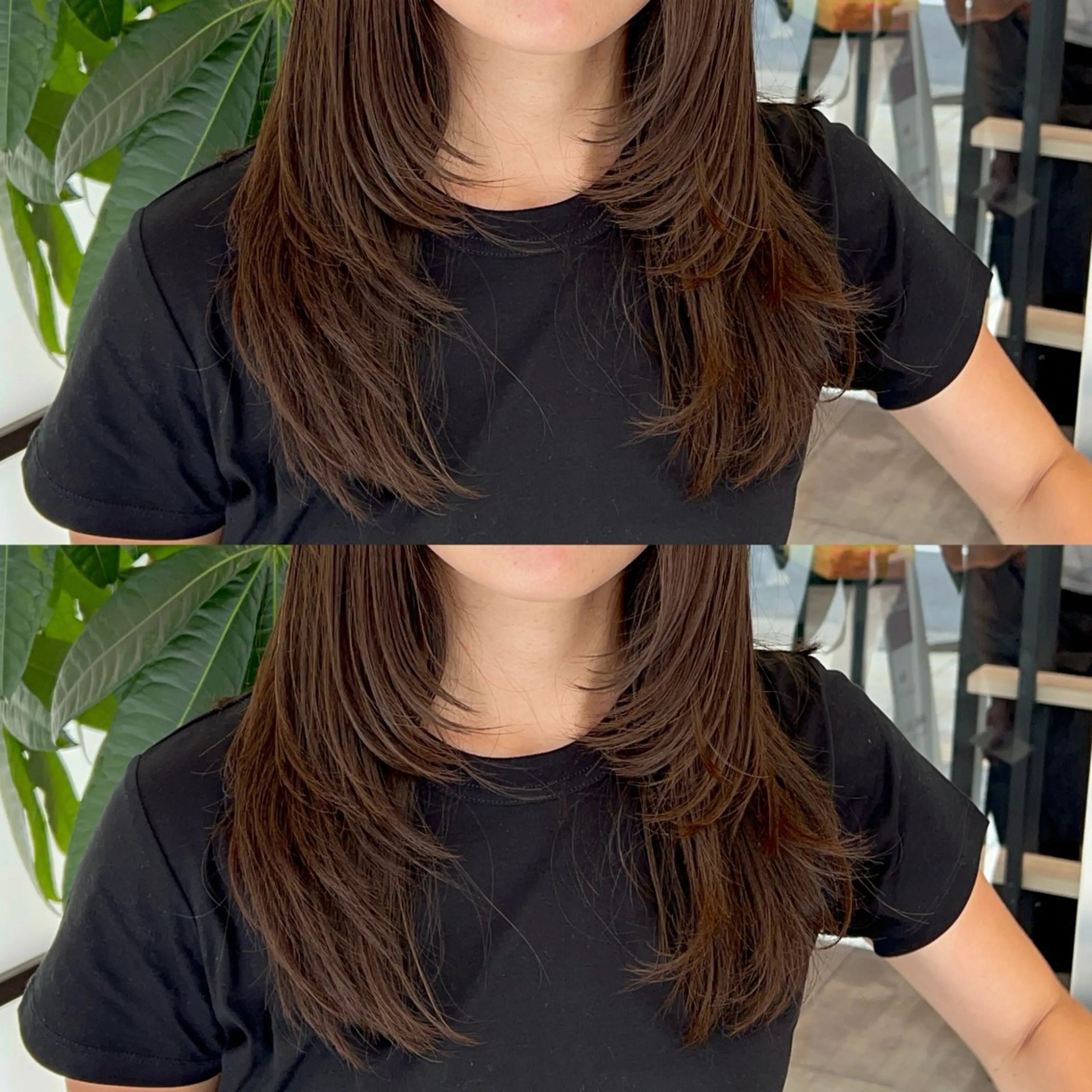 セミロング カラー カット ヘアカラー 🌞レイヤー×カラー 前川那津美🌞のヘアスタイル