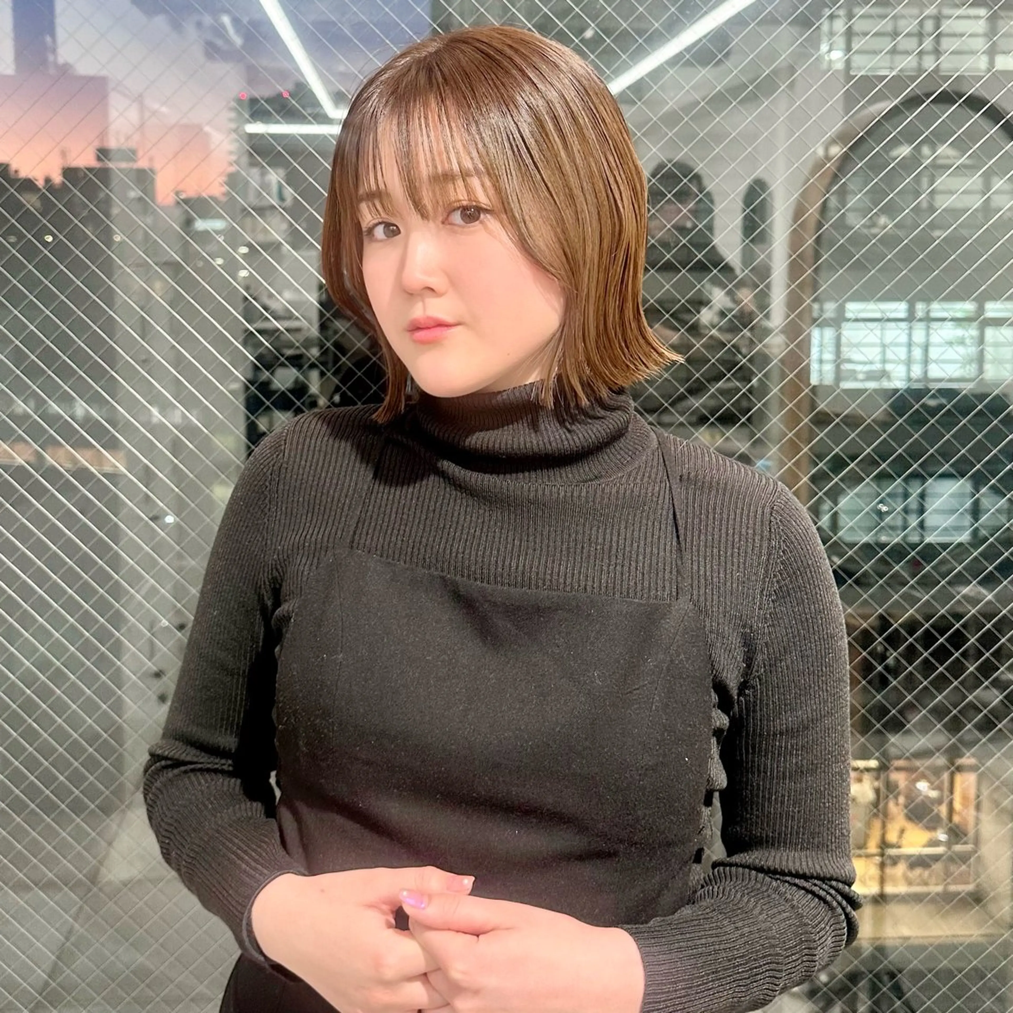 ミディアム カラー カット ヘアカラー トリートメント ブリーチなし/レイヤ ー特化🌈Tommyのヘアスタイル