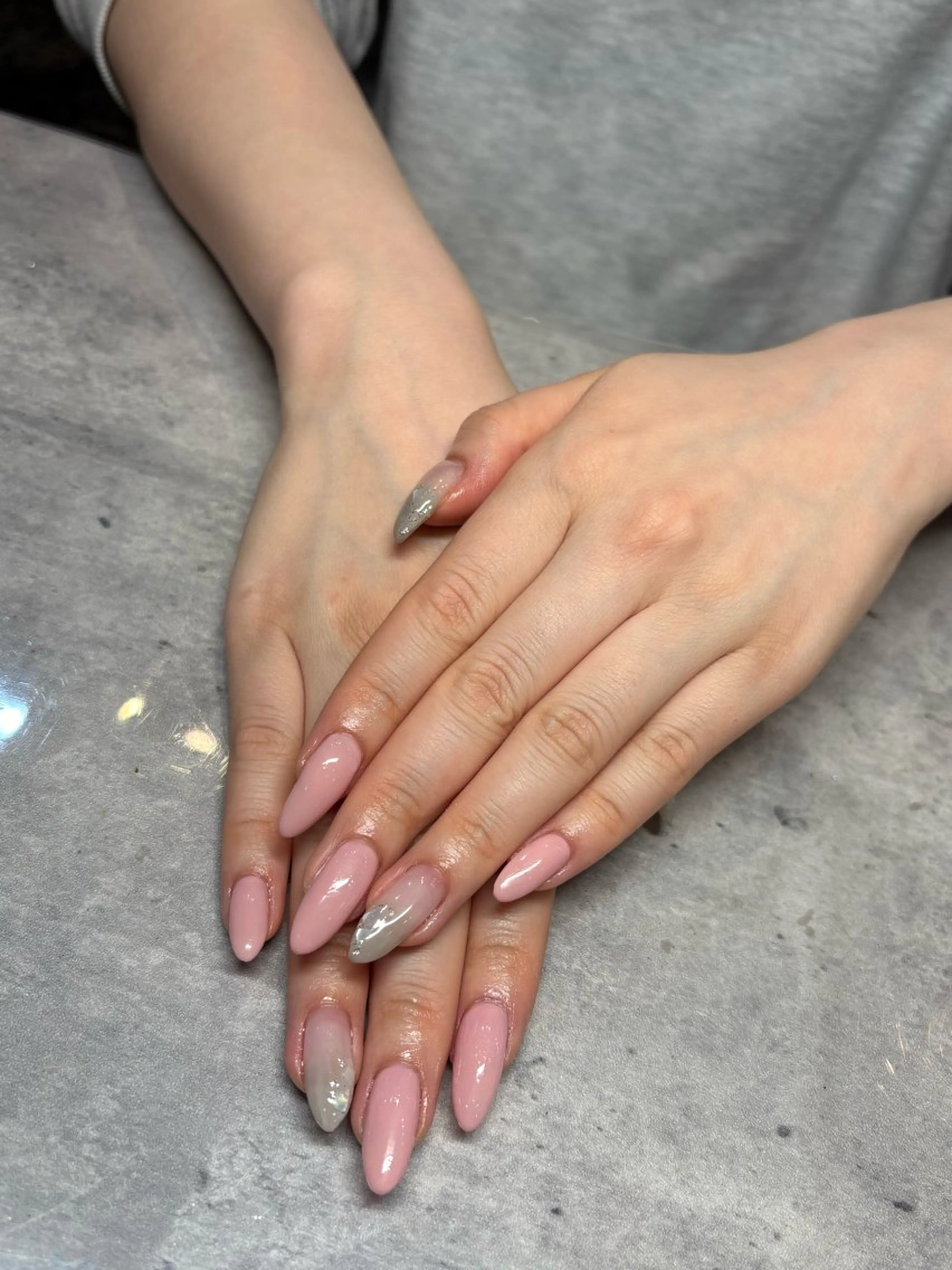 ネイル ニュアンスネイル 春ネイル sato marinのネイルデザイン