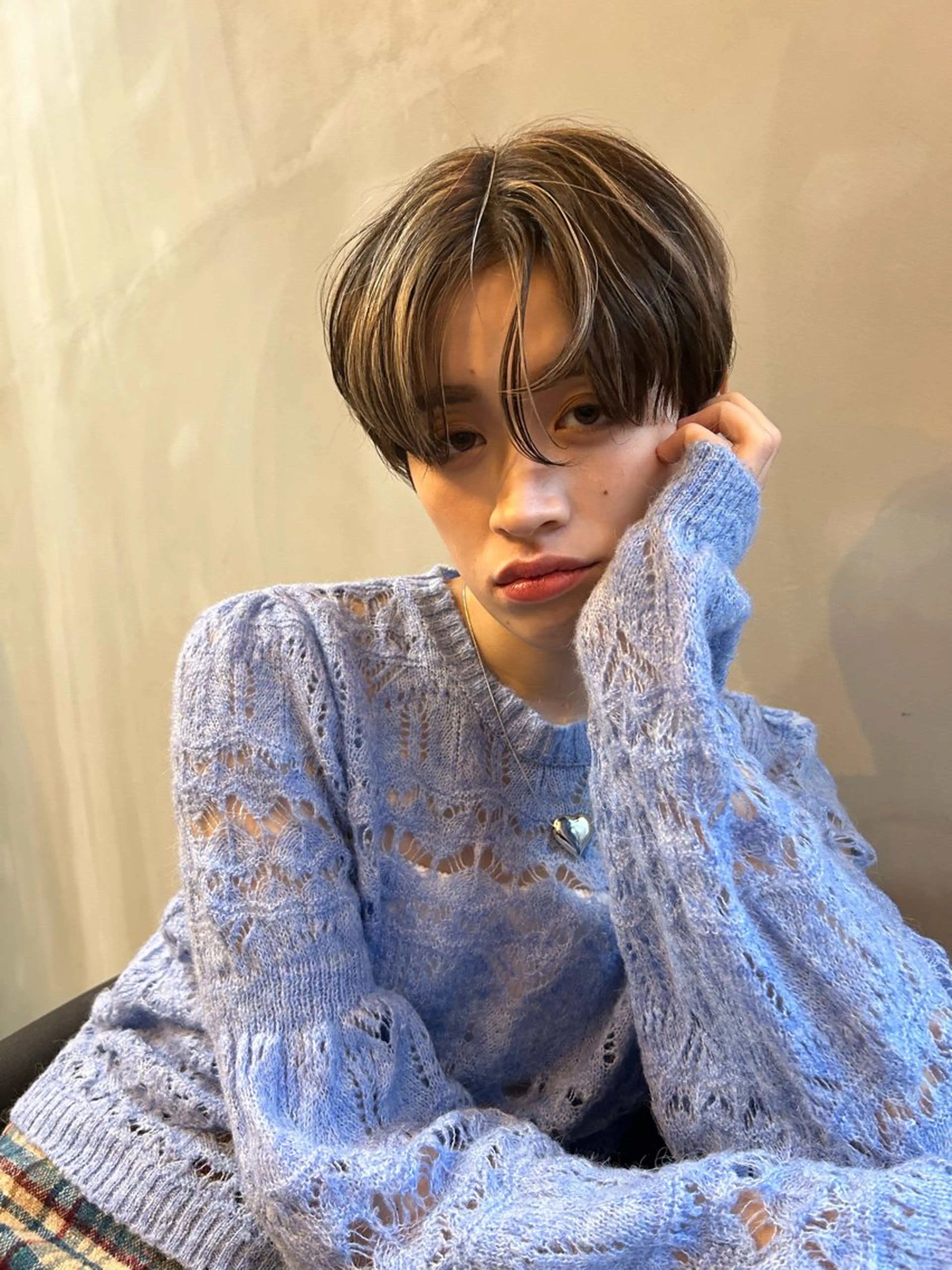 ショート カラー カット ヘアカラー トリートメント ショート/ボブ/ 心斎橋/宮脇美奈のヘアスタイル