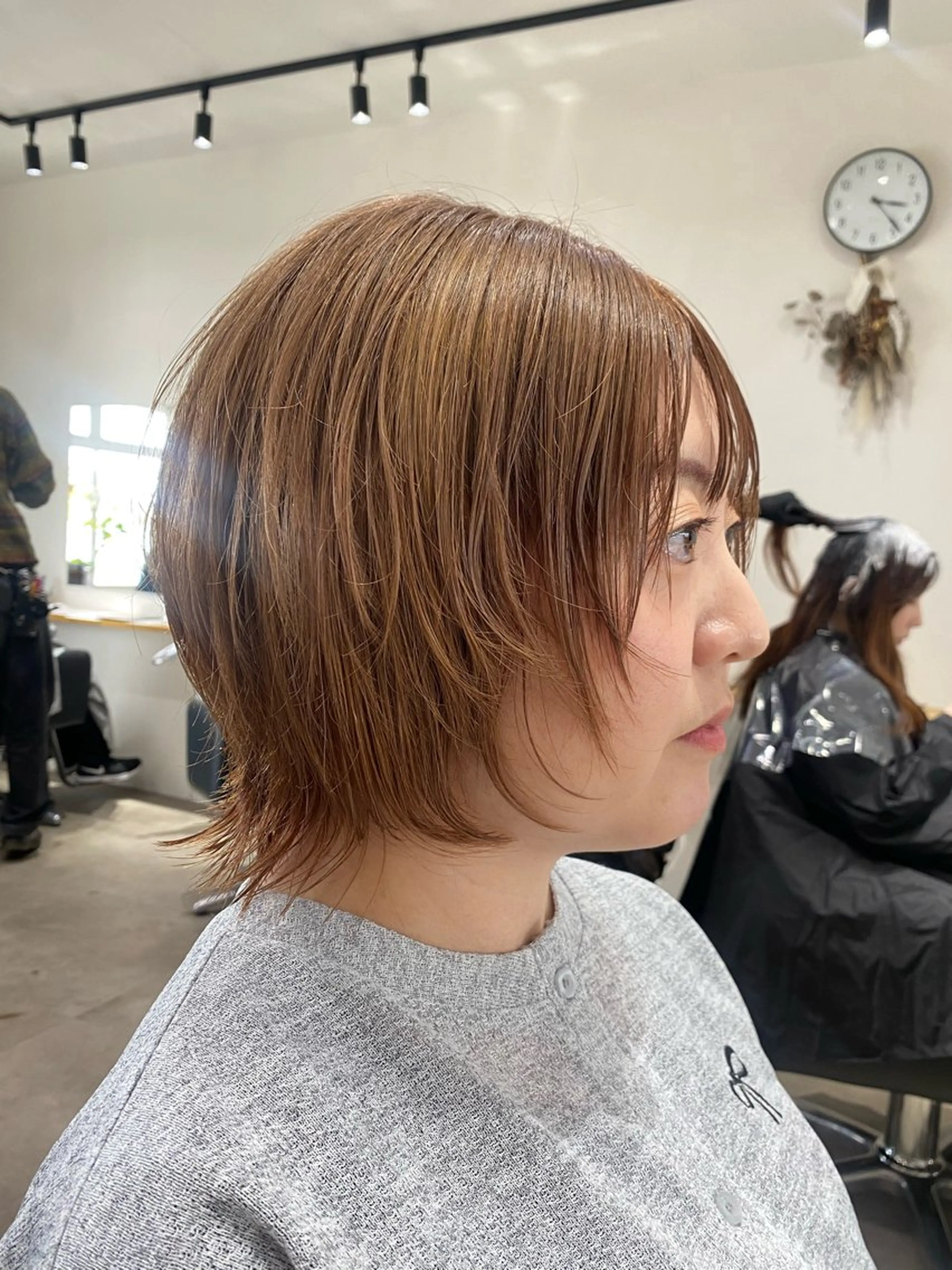 ショート ボブレイヤー ボブ レイヤーカット カット 韓国風hair💕 Kanonのヘアスタイル