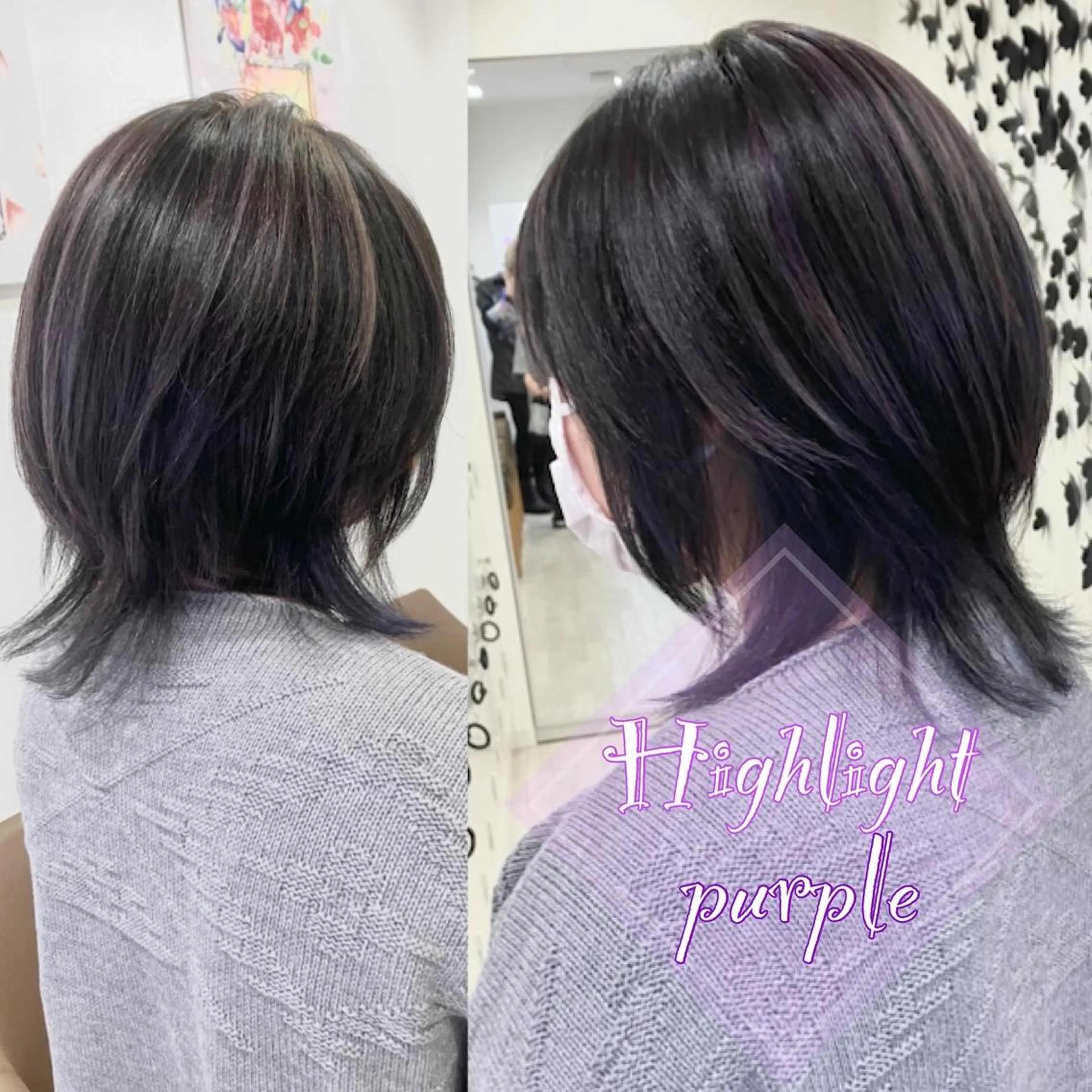 ミディアム カラー ヘアカラー Re:st所属・Miyavi/カラー ショートボブのヘアスタイル