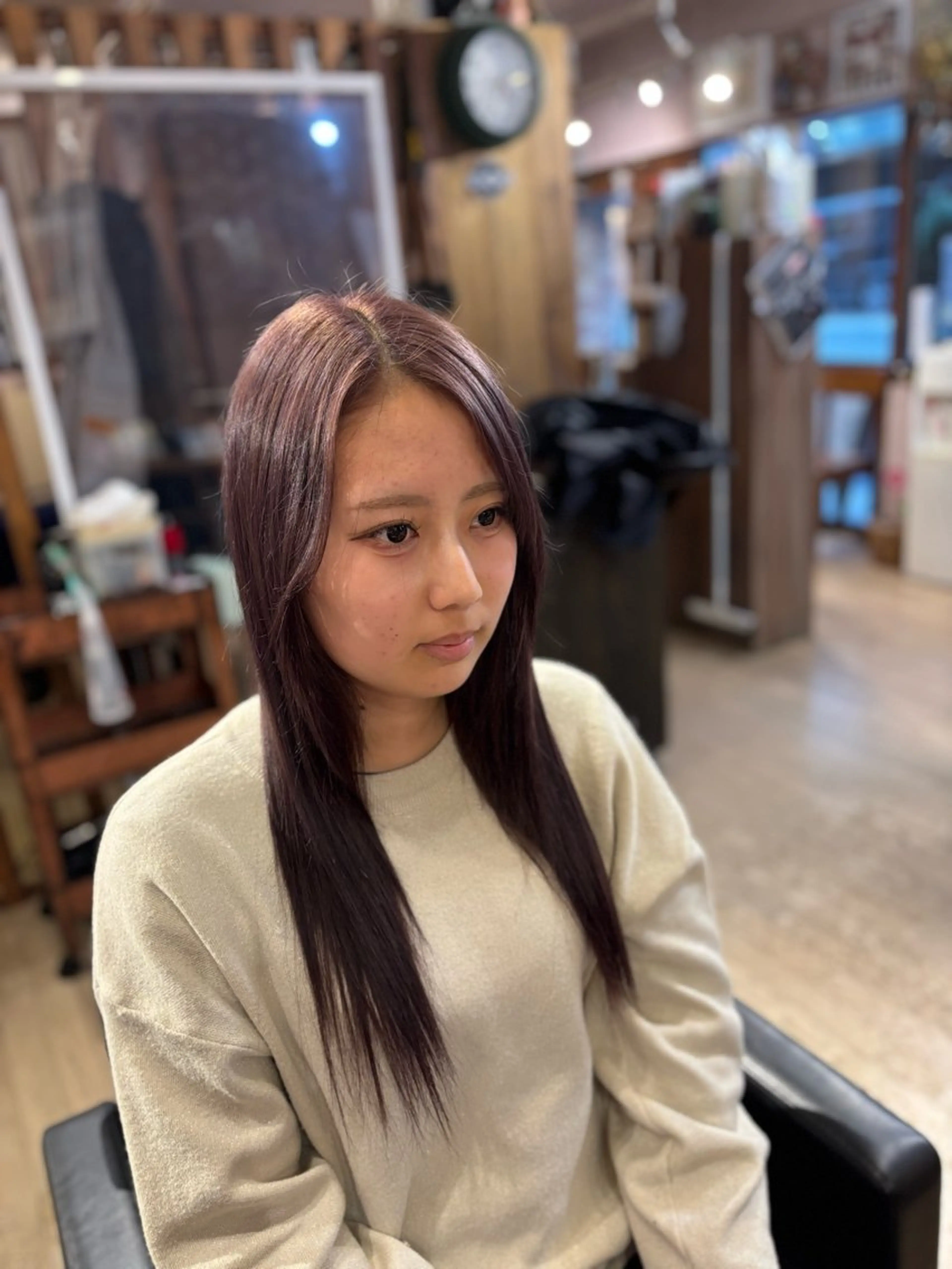 カラー ブリーチ ラベンダーカラー 角田リサ /代々木上原のヘアスタイル