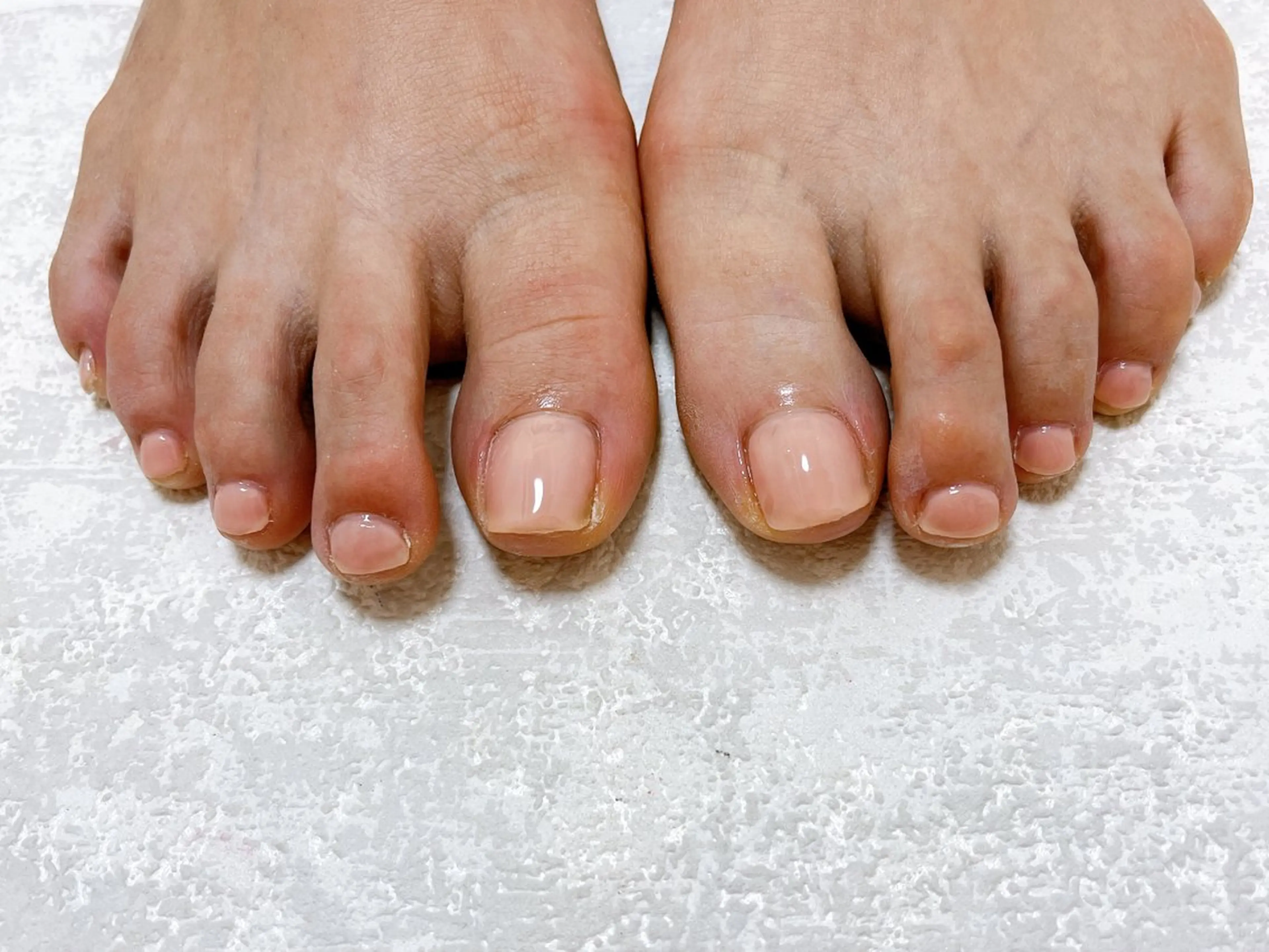 ネイル オーロラネイル フットネイル フレンチネイル ジェルネイル 韓国ネイル フットネイル Mogu nail 二子玉川のネイルデザイン