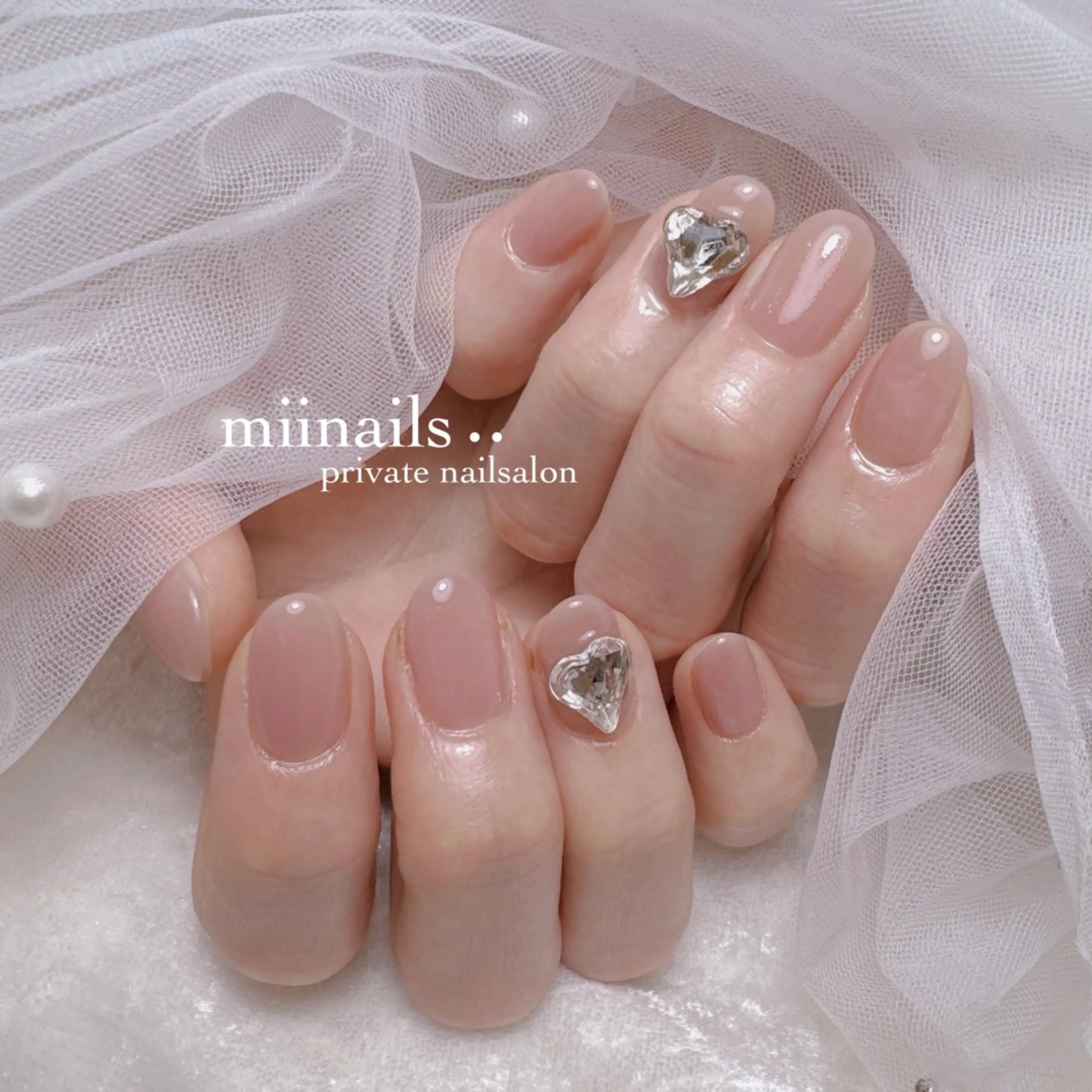 ネイル 韓国ネイル マグネットネイル ワンホンネイル ハンドネイル nailsalon miinailsのネイルデザイン