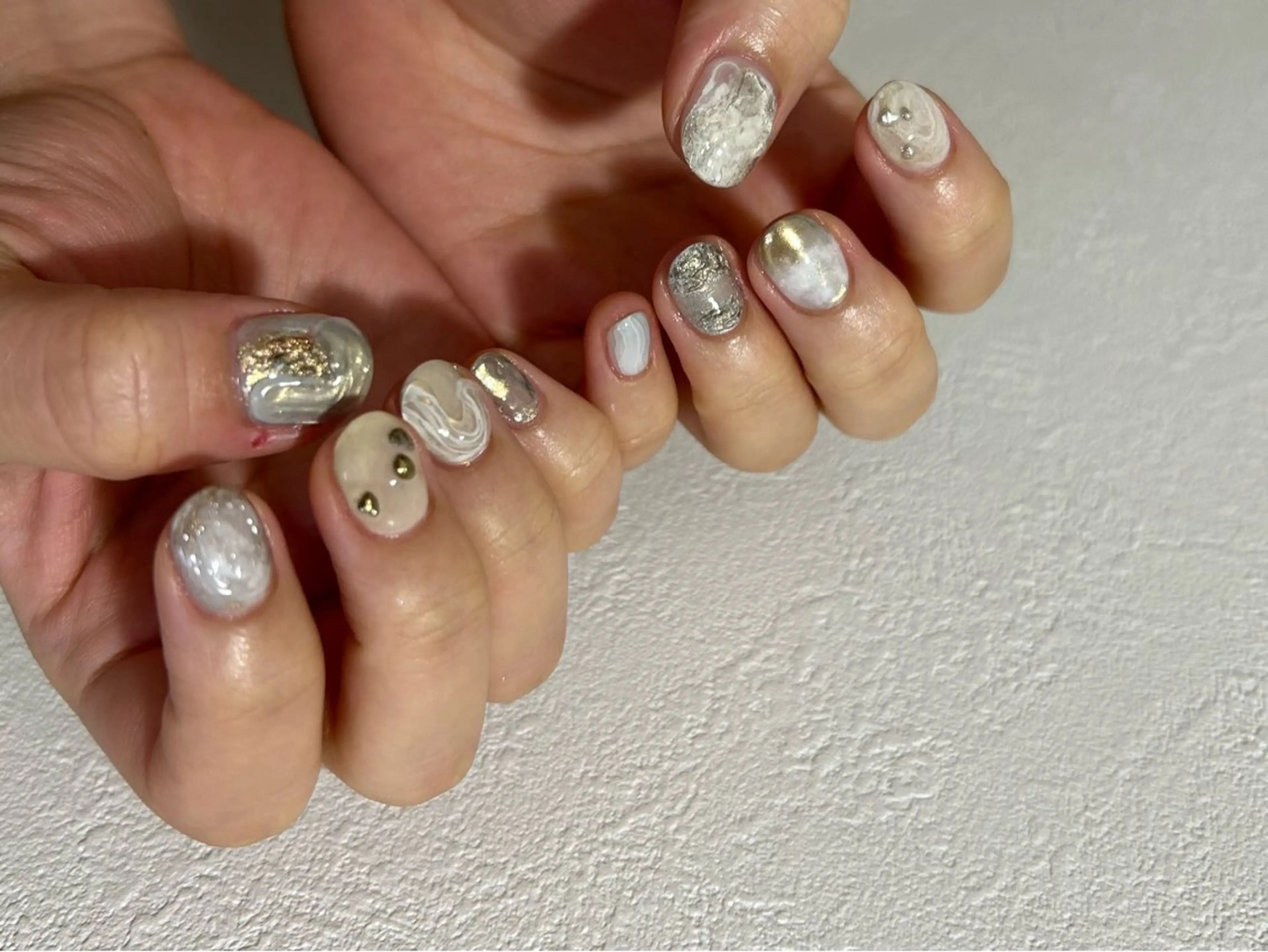 ネイル アートネイル オーロラネイル クリアネイル フットネイル フレンチネイル アトリエ １０３のネイルデザイン