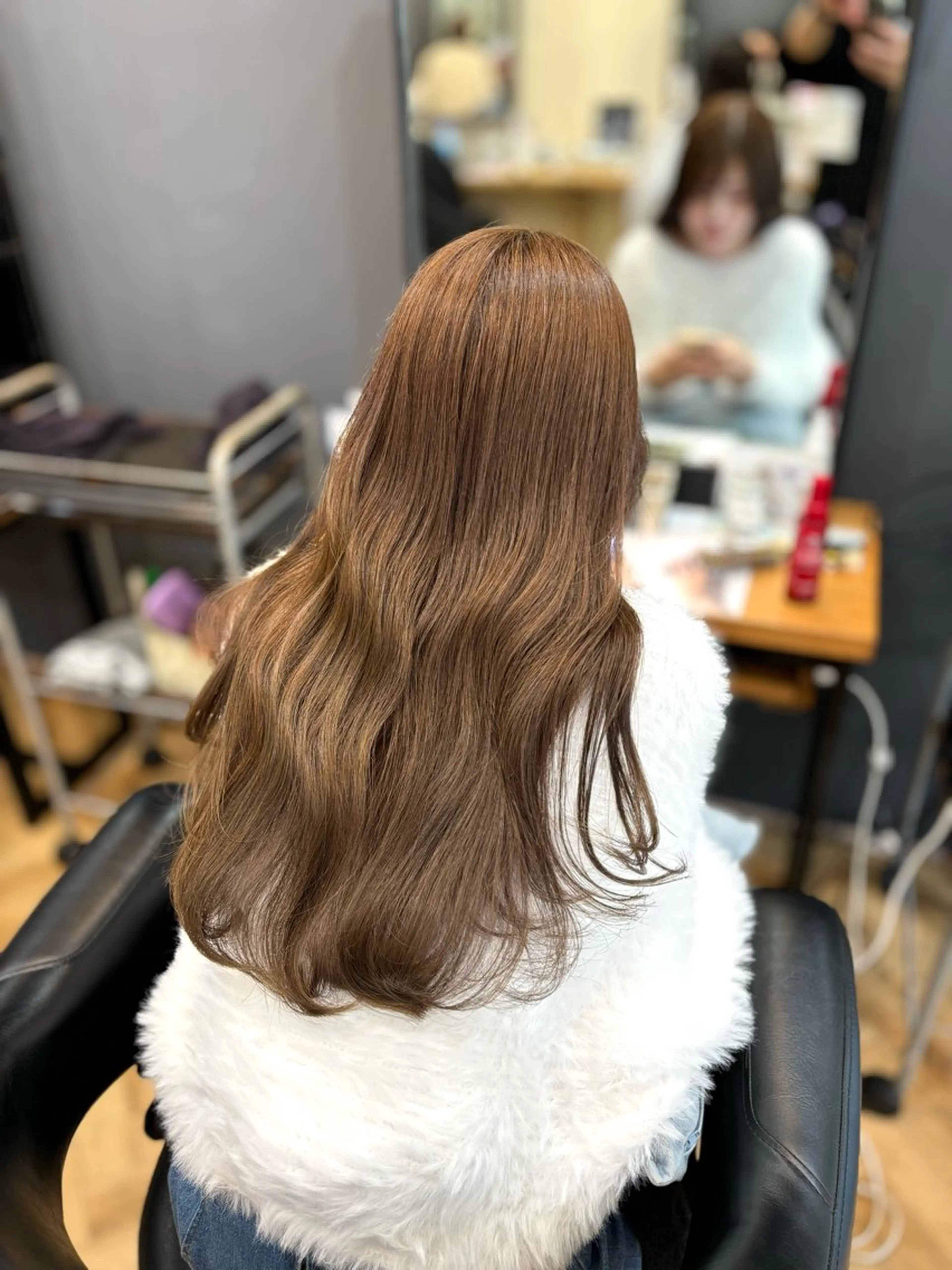 ロング ヘアカラー トリートメント 韓国ヘア/レイヤー 🇰🇷/艶髪/長橋のヘアスタイル