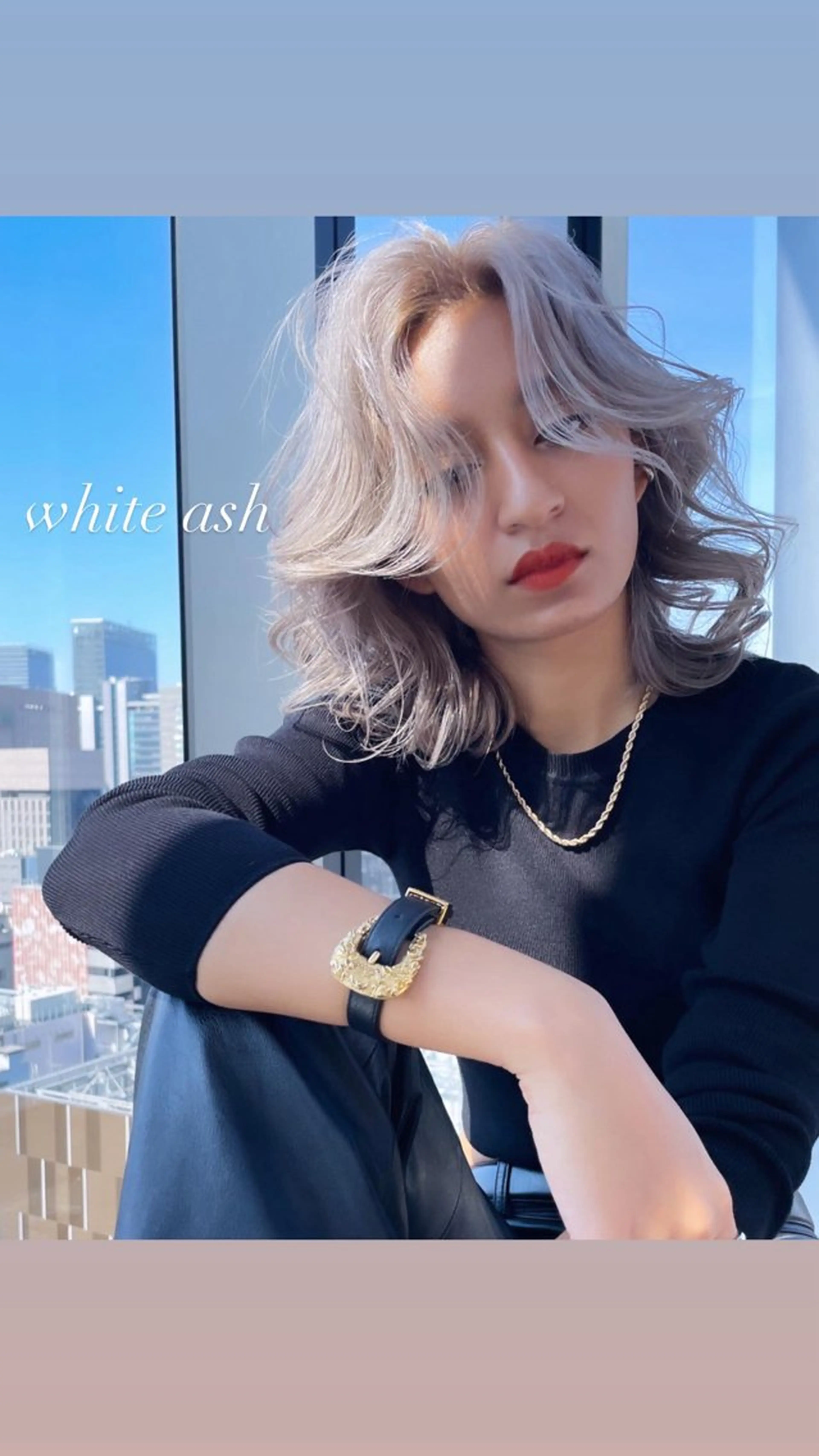 ミディアム カラー カット ヘアカラー トリートメント ヘアセット 💜ハイトーン💛 マジカルかいちゃんのヘアスタイル