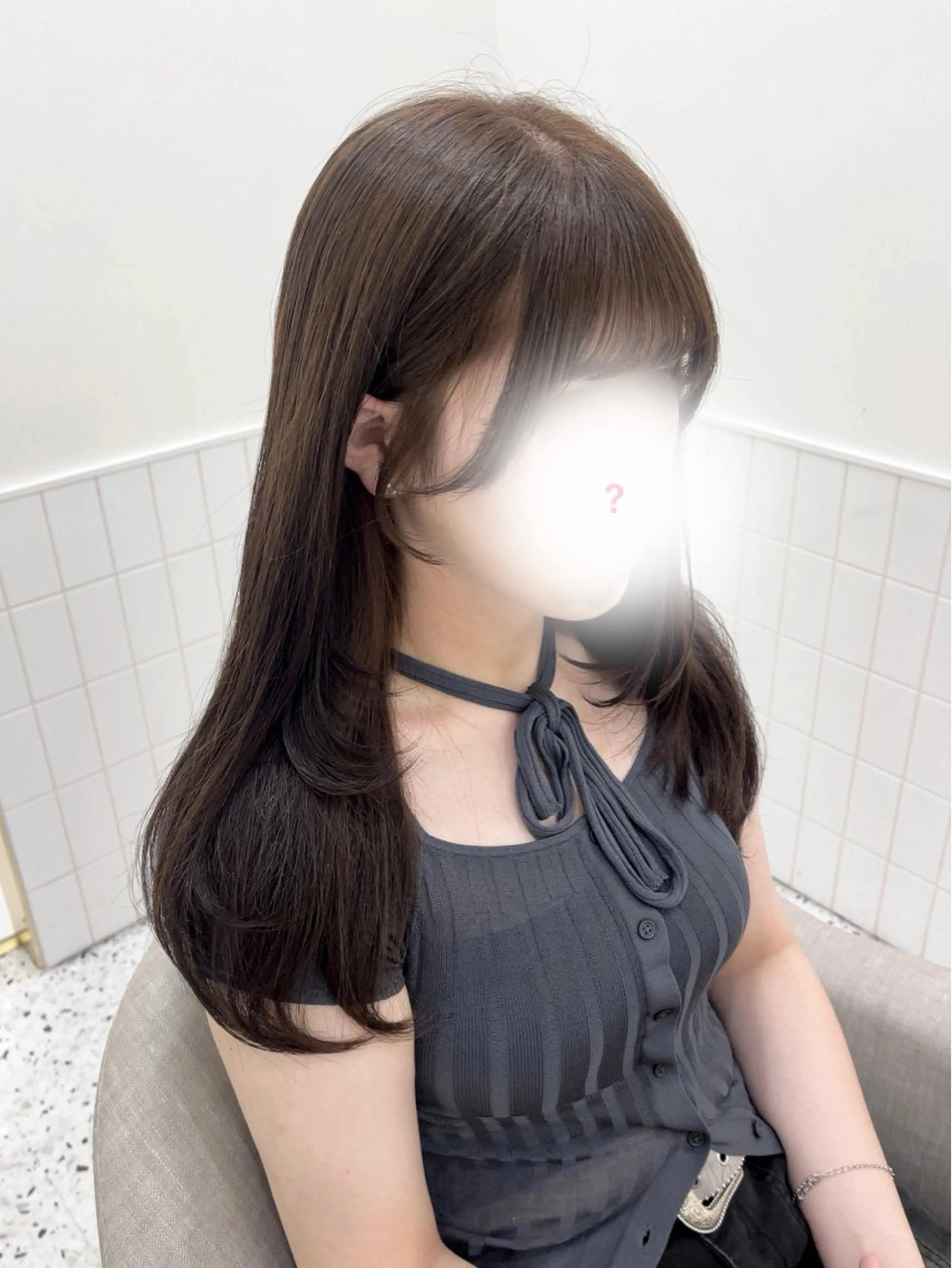 ロング カラー 新井 凪のヘアスタイル