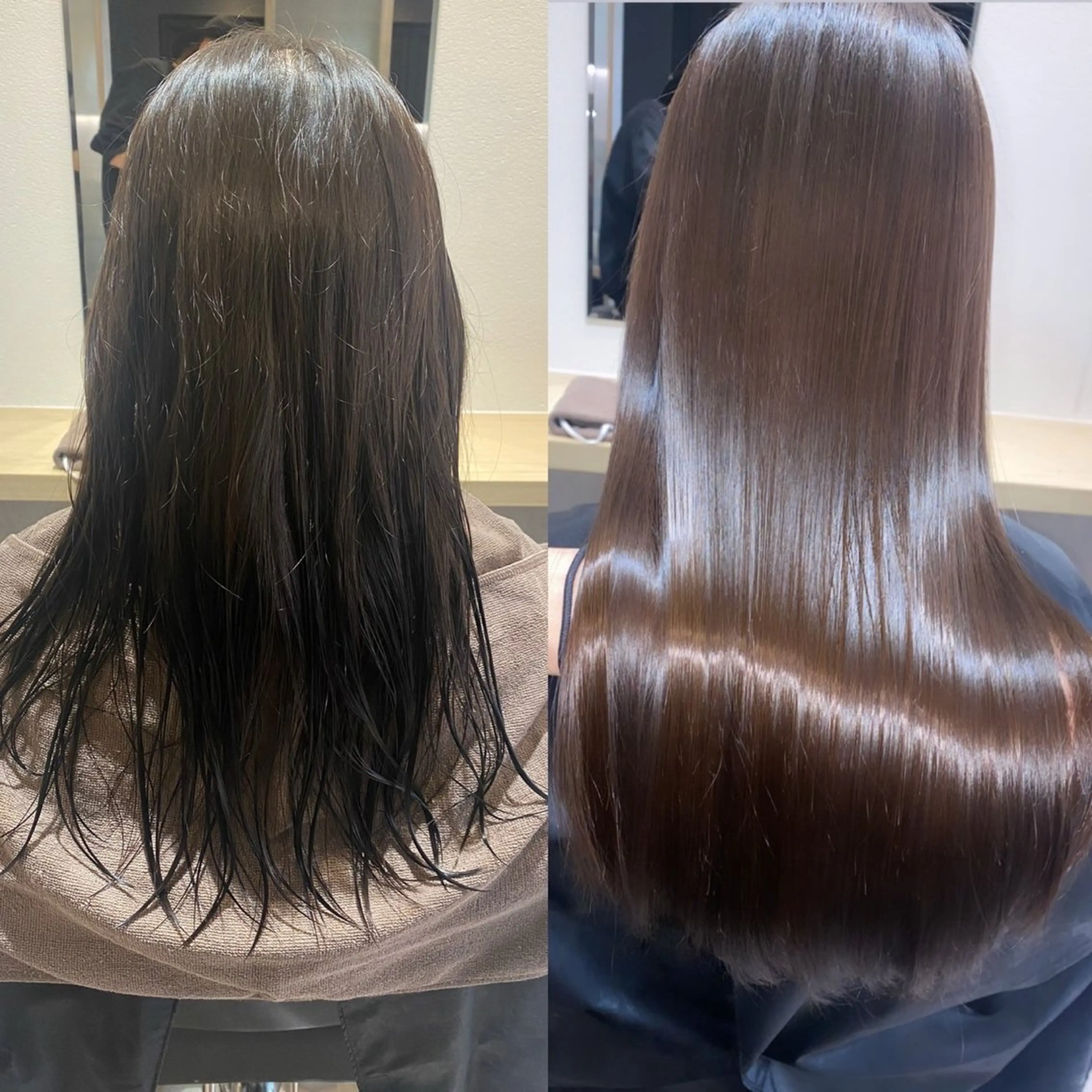 【髪質改善】ストレート＋カット＋PREMIUMトリートメント🫧の写真