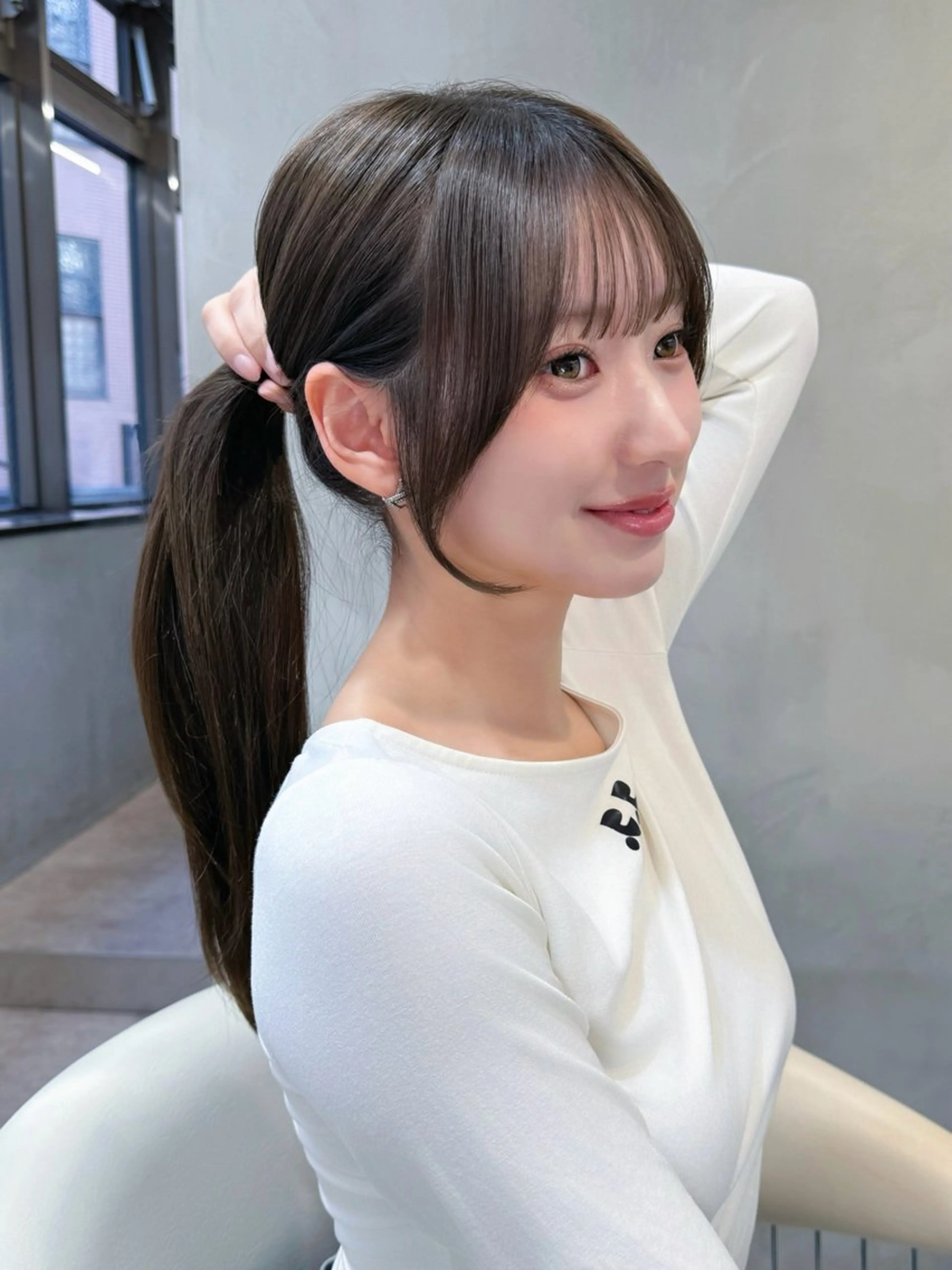 セミロング 髪質改善 レイヤーカット カット ヘアカラー トリートメント レイヤーカット 大宮 蒲生優のヘアスタイル
