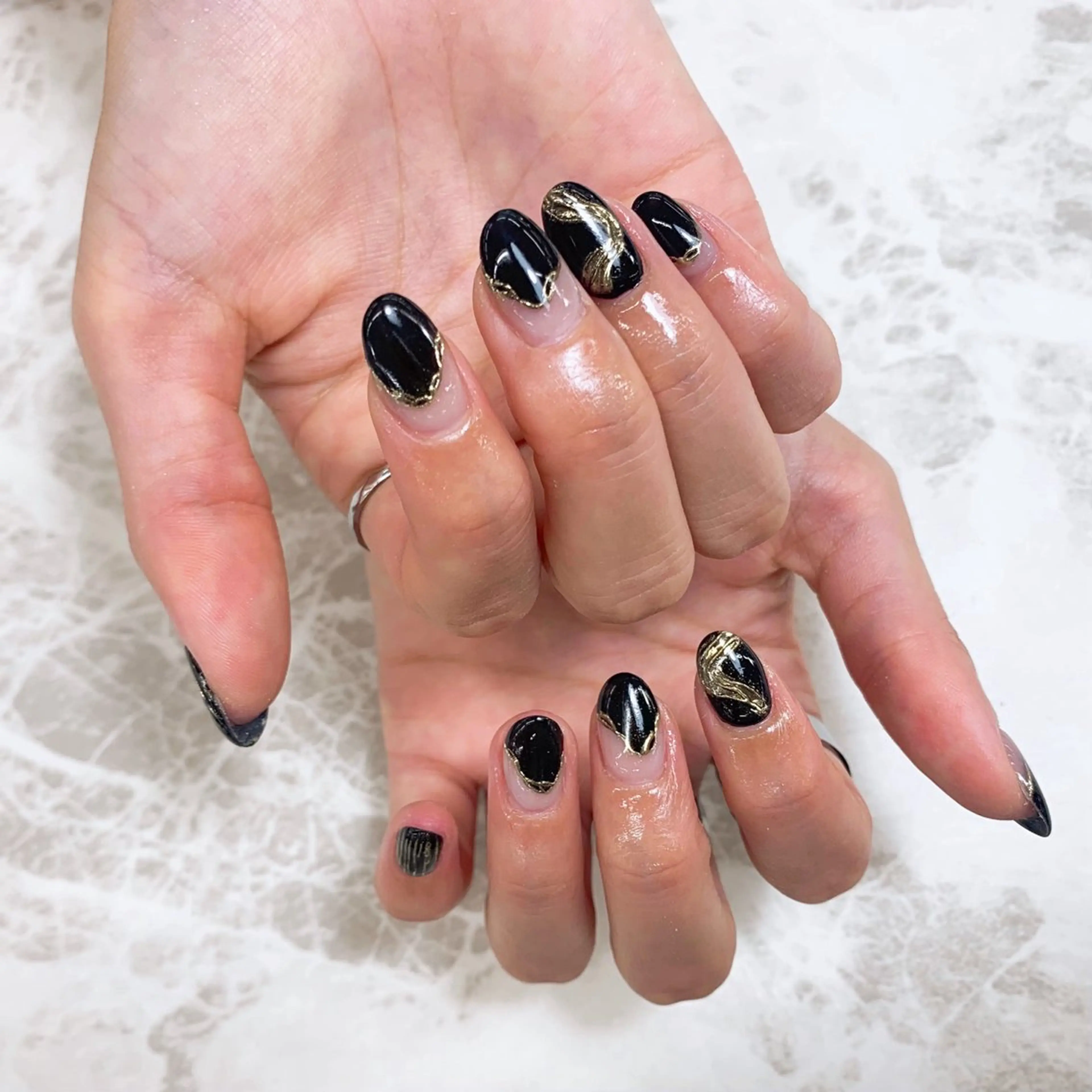 ネイル ハンドネイル ⭐︎休業中の練習⭐︎ JNA認定講師髙橋のネイルデザイン