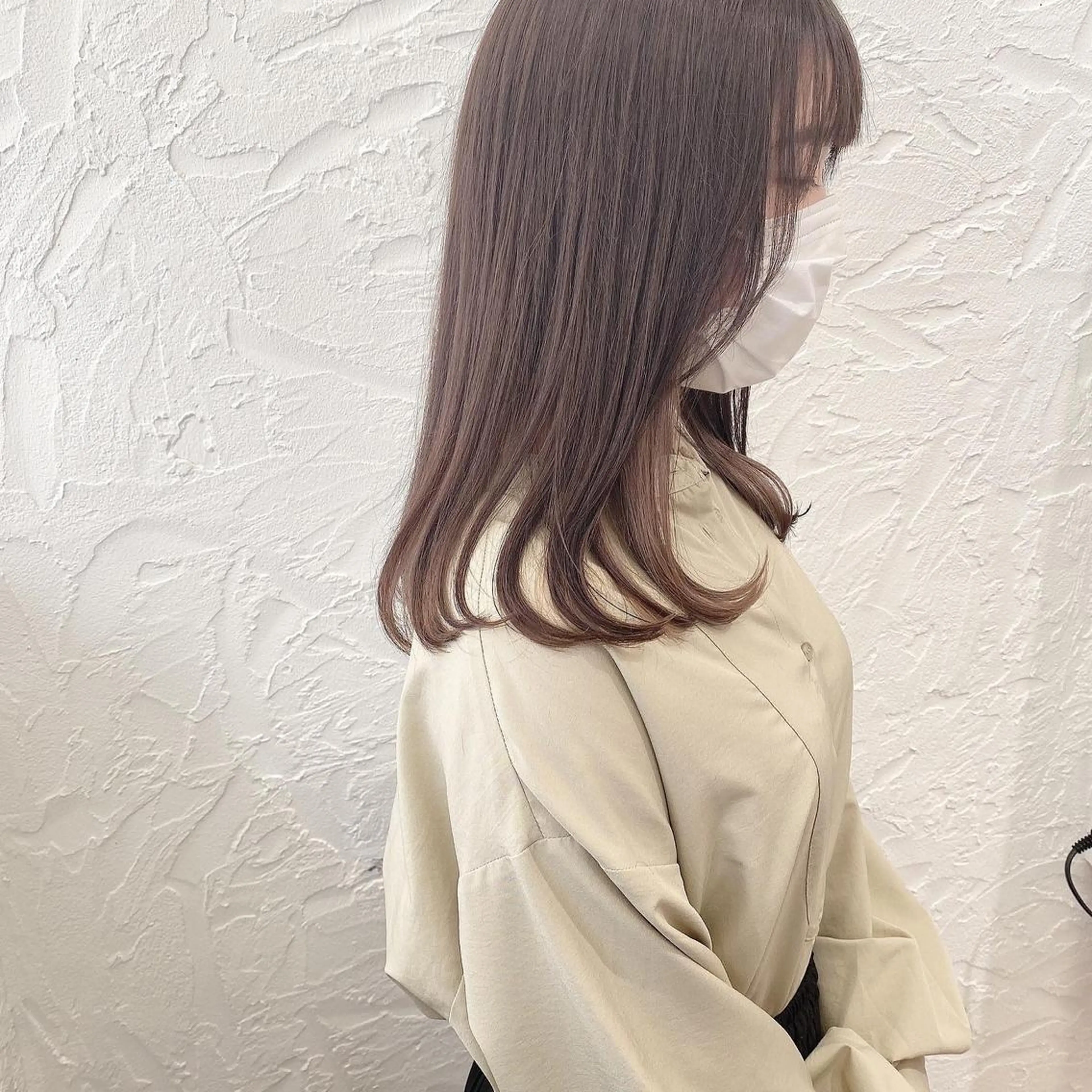 【顔まわりのカット付き】透明感カラー＋保湿トリートメント(ロング料金別途)の写真