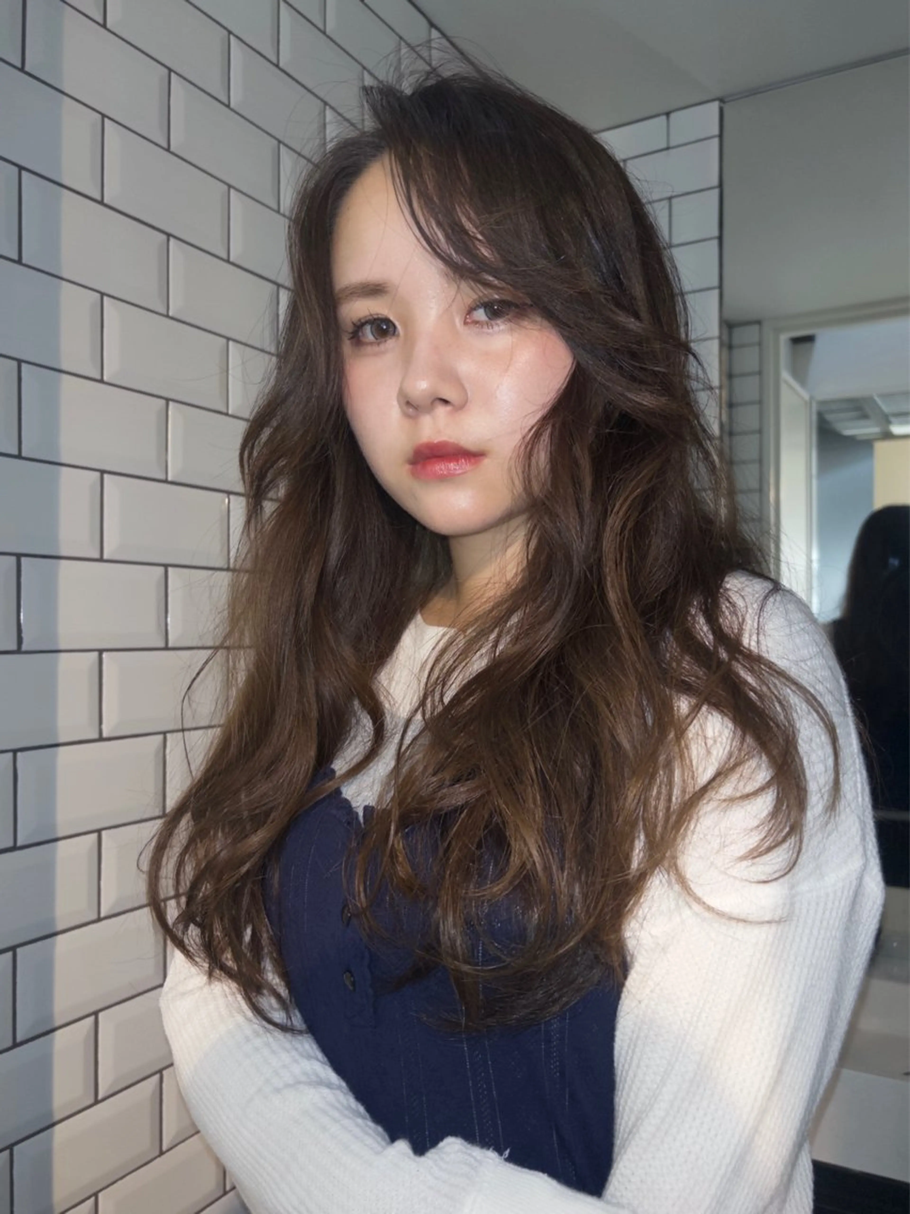 ロング カラー ヘアアレンジ ニュアンスカラー🧶 nanacoのヘアスタイル