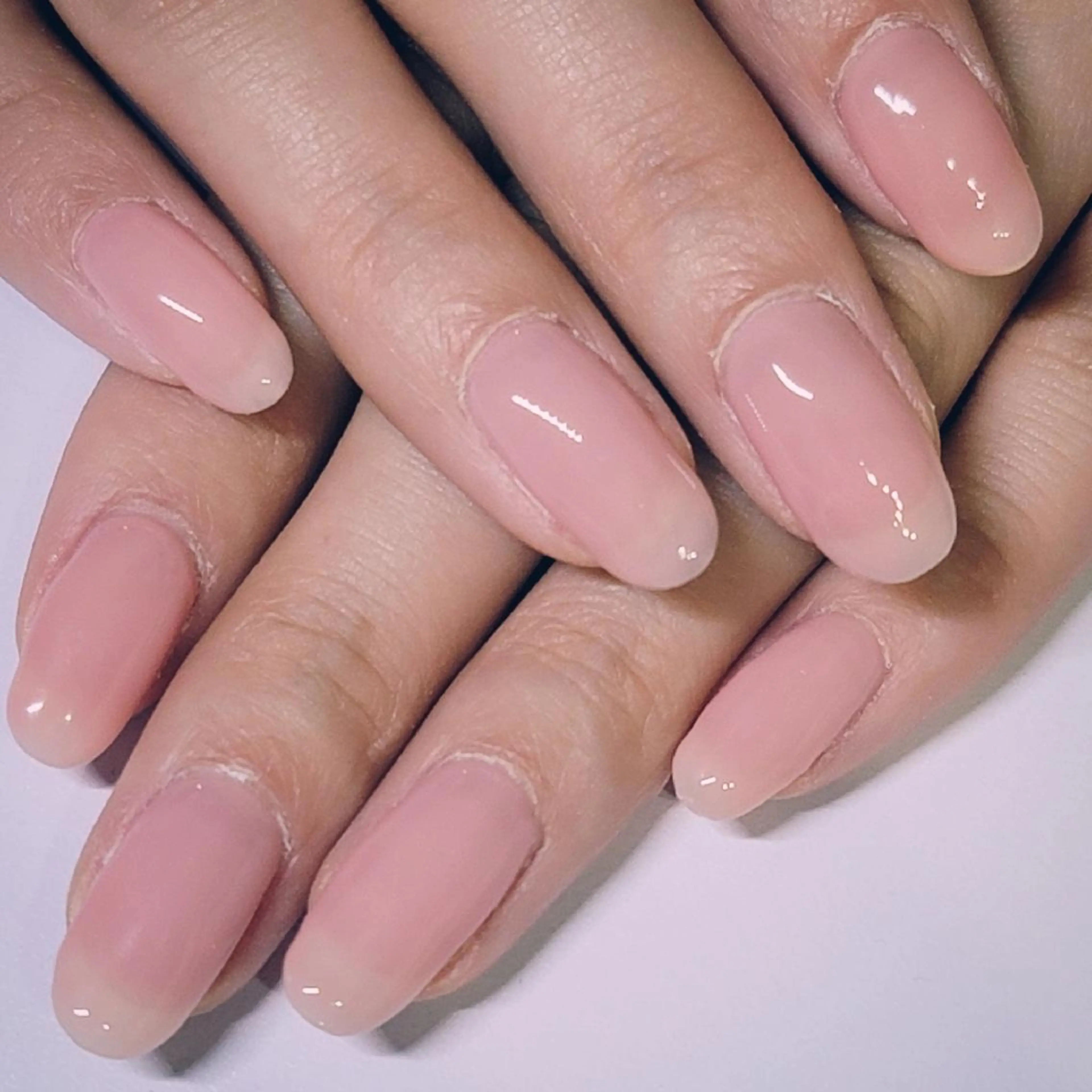 ネイル オフィスネイル ワンカラーネイル ピンク ピンクベージュ ハンドネイル よしだ ひろきのネイルデザイン