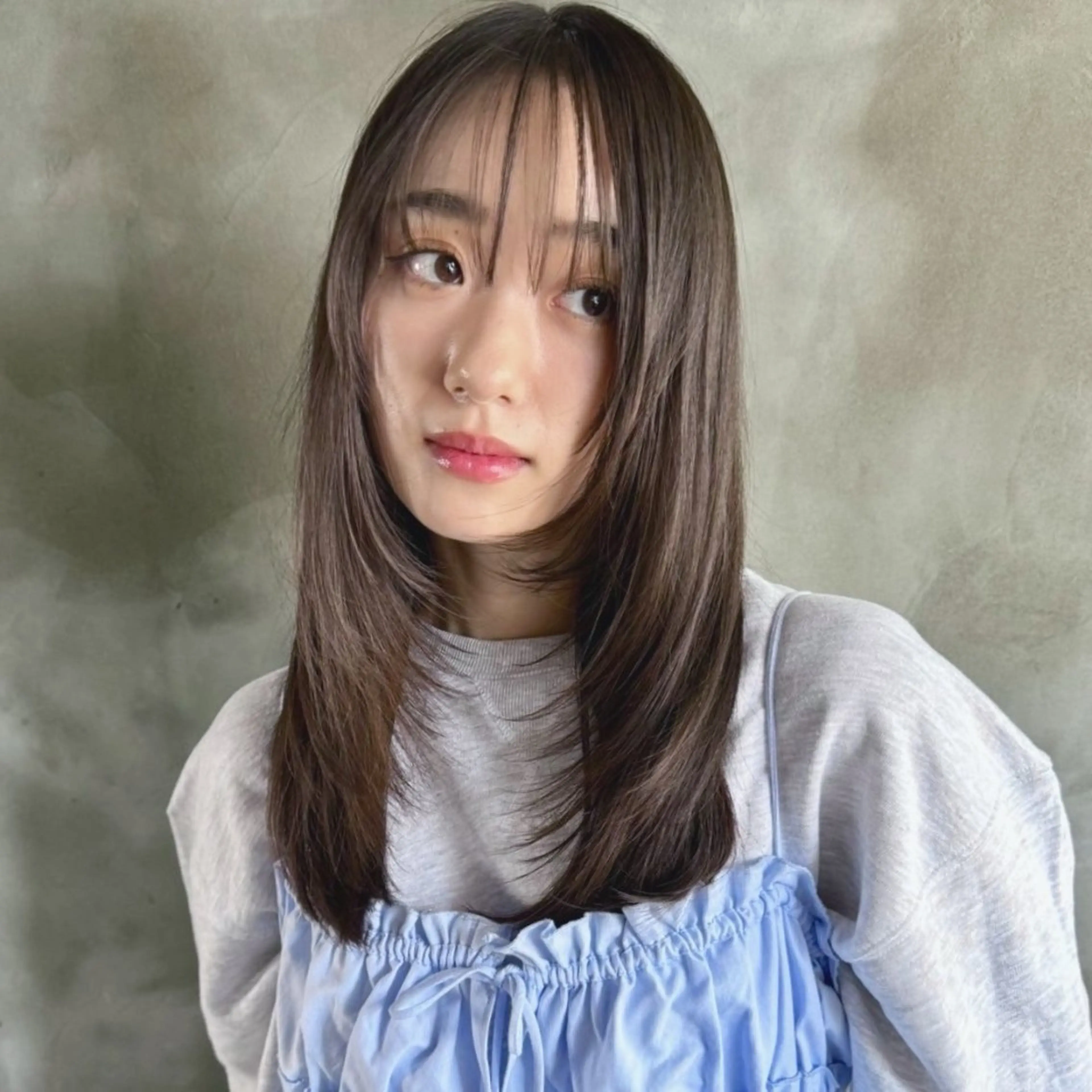 セミロング enne hair&organic所属・🌟髪質改善メテオ カラーenne🫧のヘアスタイル