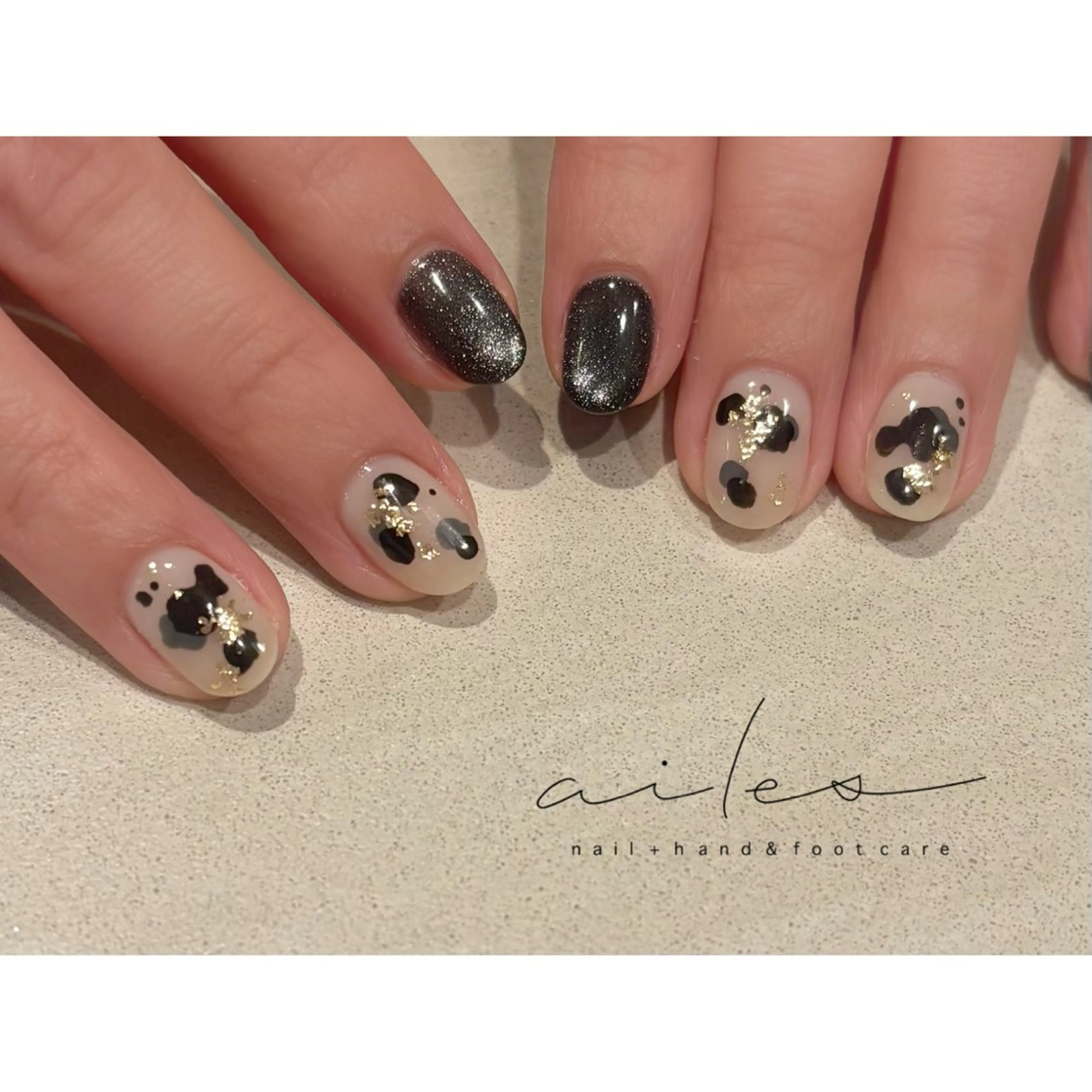 ネイル エールバイクレアチュールドゥエ所属・ailes柏 せきねのネイルデザイン