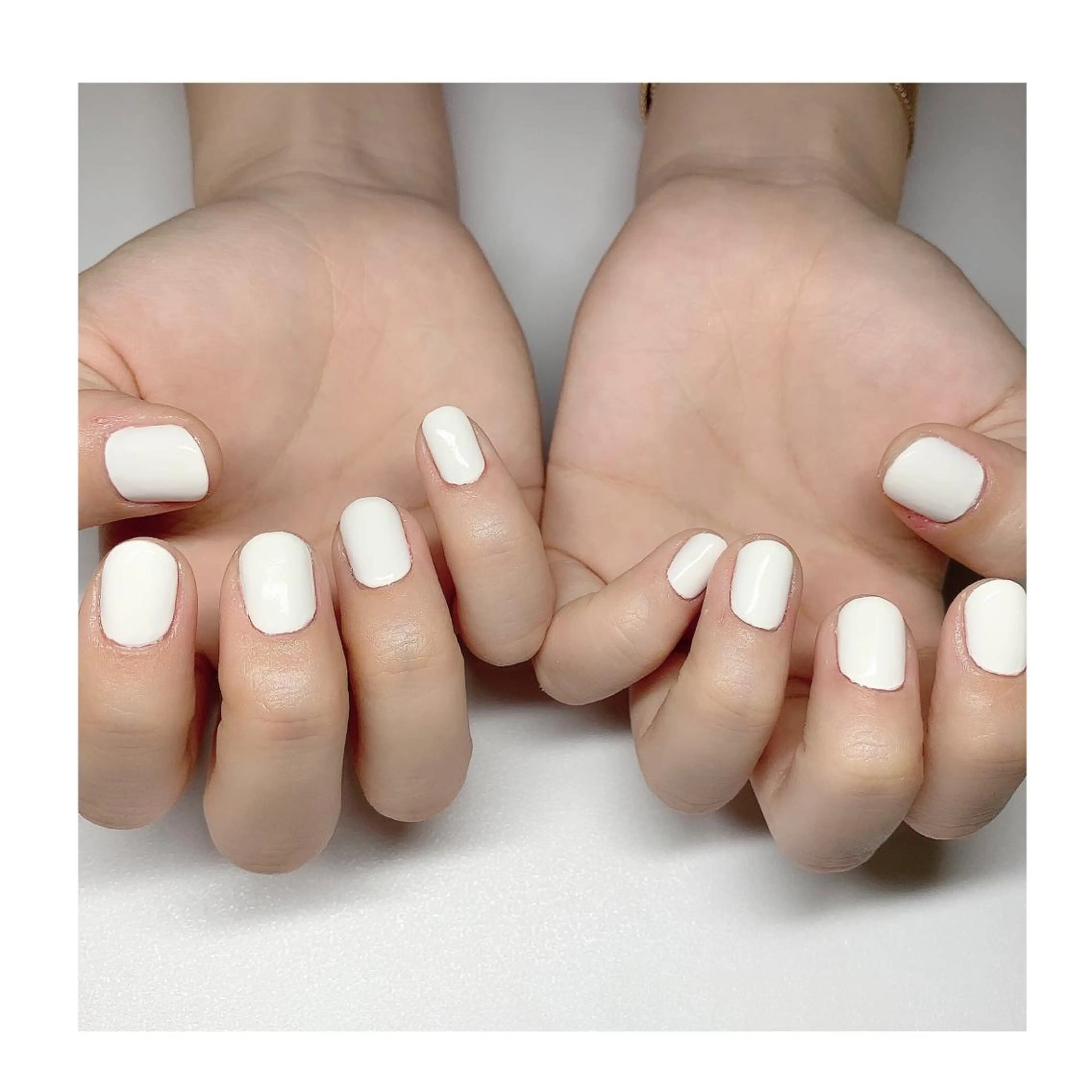 ネイル ショートネイル シンプルネイル LaLa Peach 福岡のマツエク・マツパデザイン