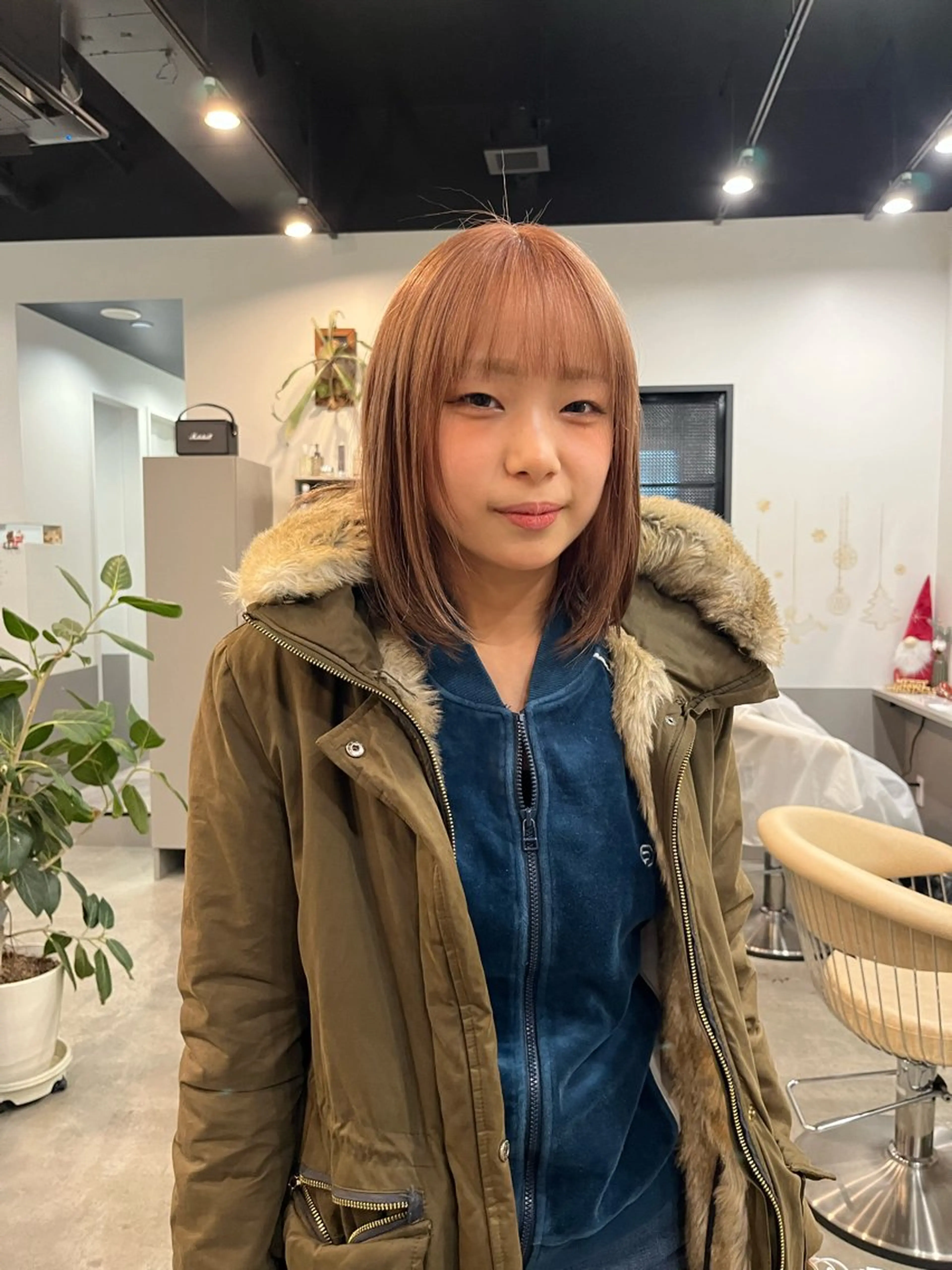 ミディアム カラー ベージュカラー カット ヘアカラー トリートメント dogstar小林諒 レイヤー/パーマのヘアスタイル